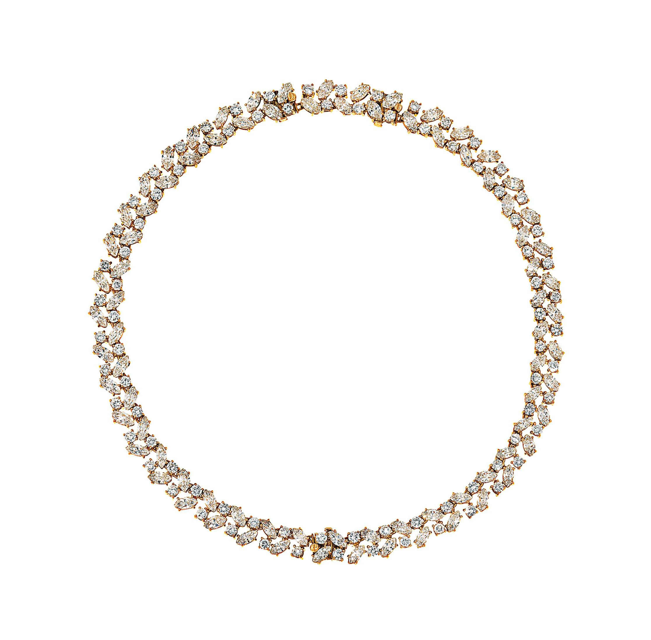 A diamond necklace