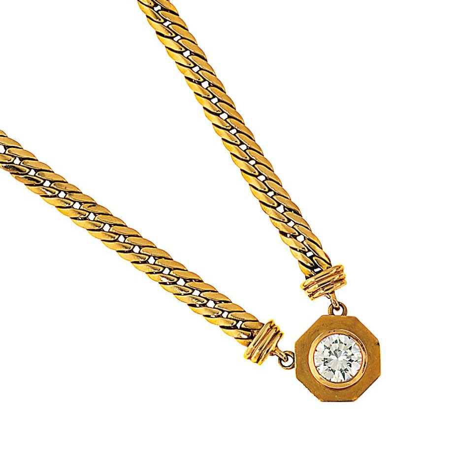 A diamond necklace