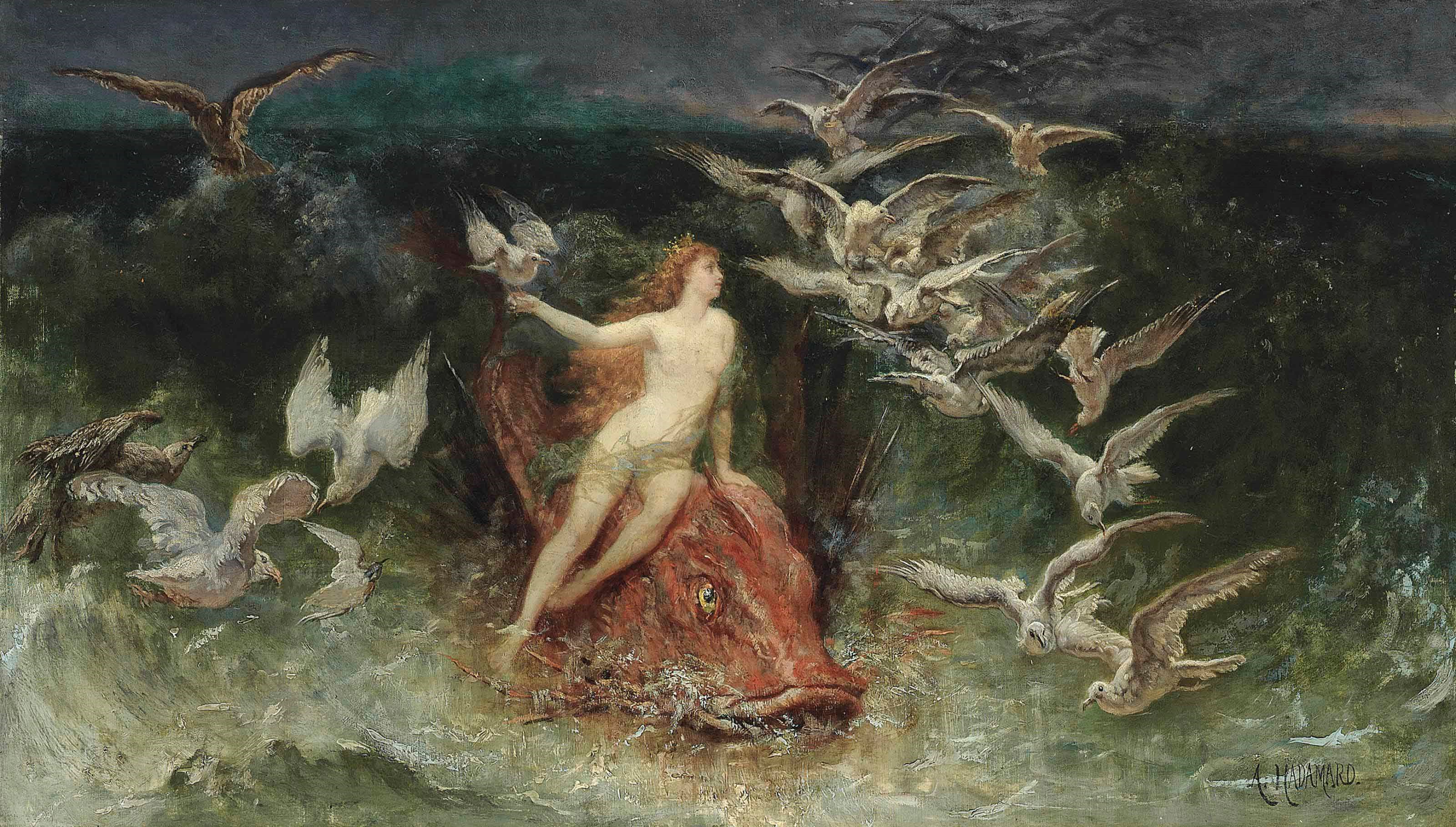 Auguste Hadamard (FRENCH, 1823-1886)