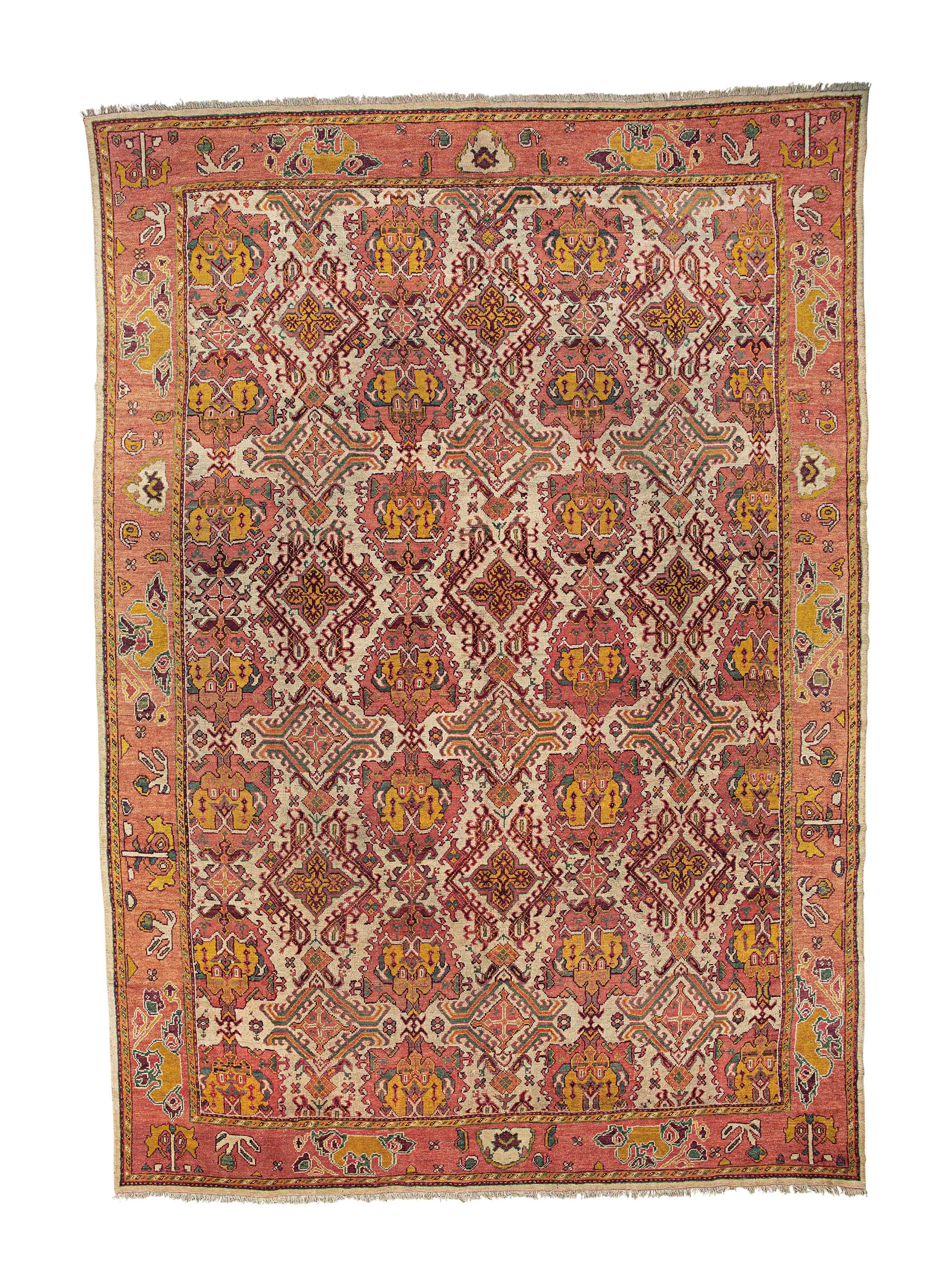 An antique Ushak carpet