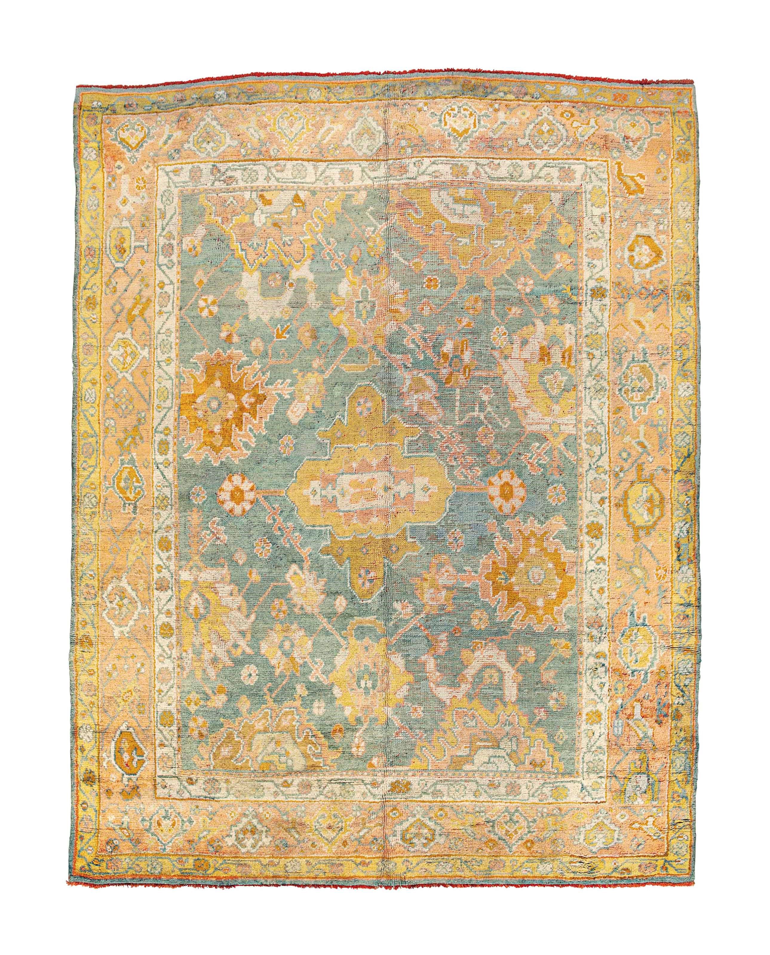 An antique Ushak carpet
