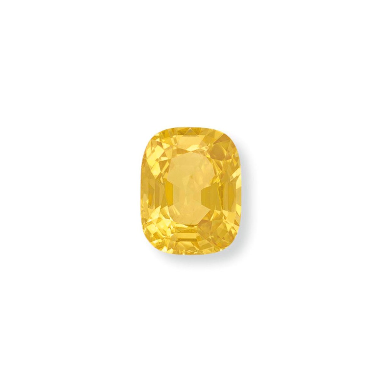 AN UNMOUNTED YELLOW SAPPHIRE