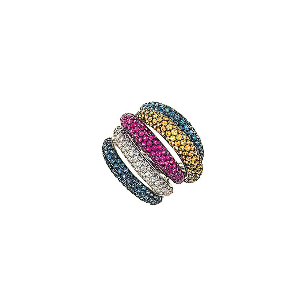 A gem-set dress ring