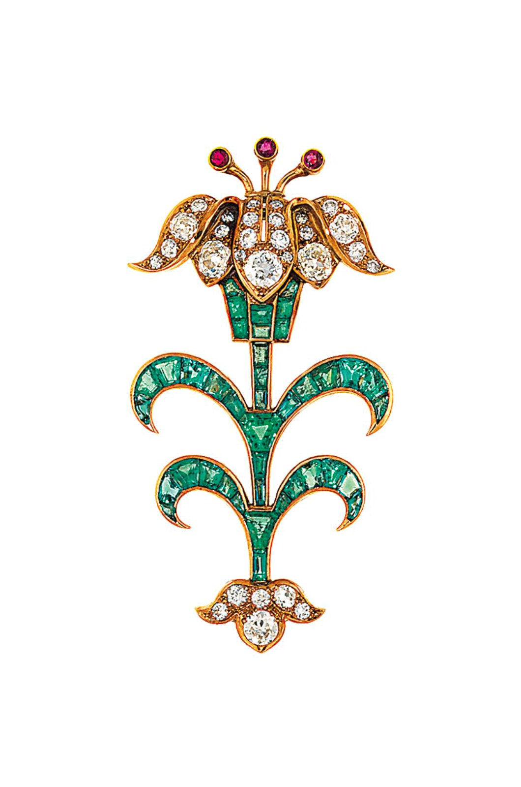 An gem-set brooch
