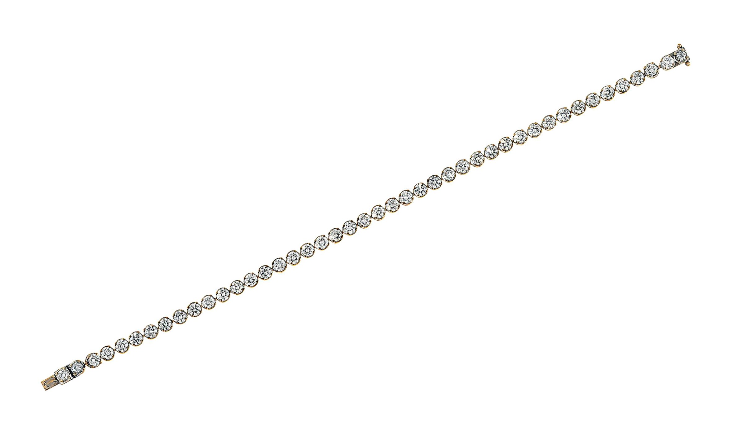 A diamond line bracelet