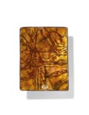 PLAQUE RECTANGULAIRE EN EMAIL PEINT POLYCHROME PARTIELLEMENT DORE REPRESENTANT LE PORTRAIT D'UN MEMBRE DE LA FAMILLE DUPRE