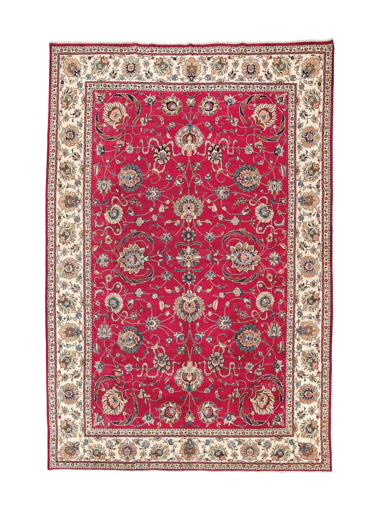 A FINE TABRIZ CARPET, NORTH-WEST PERSIA