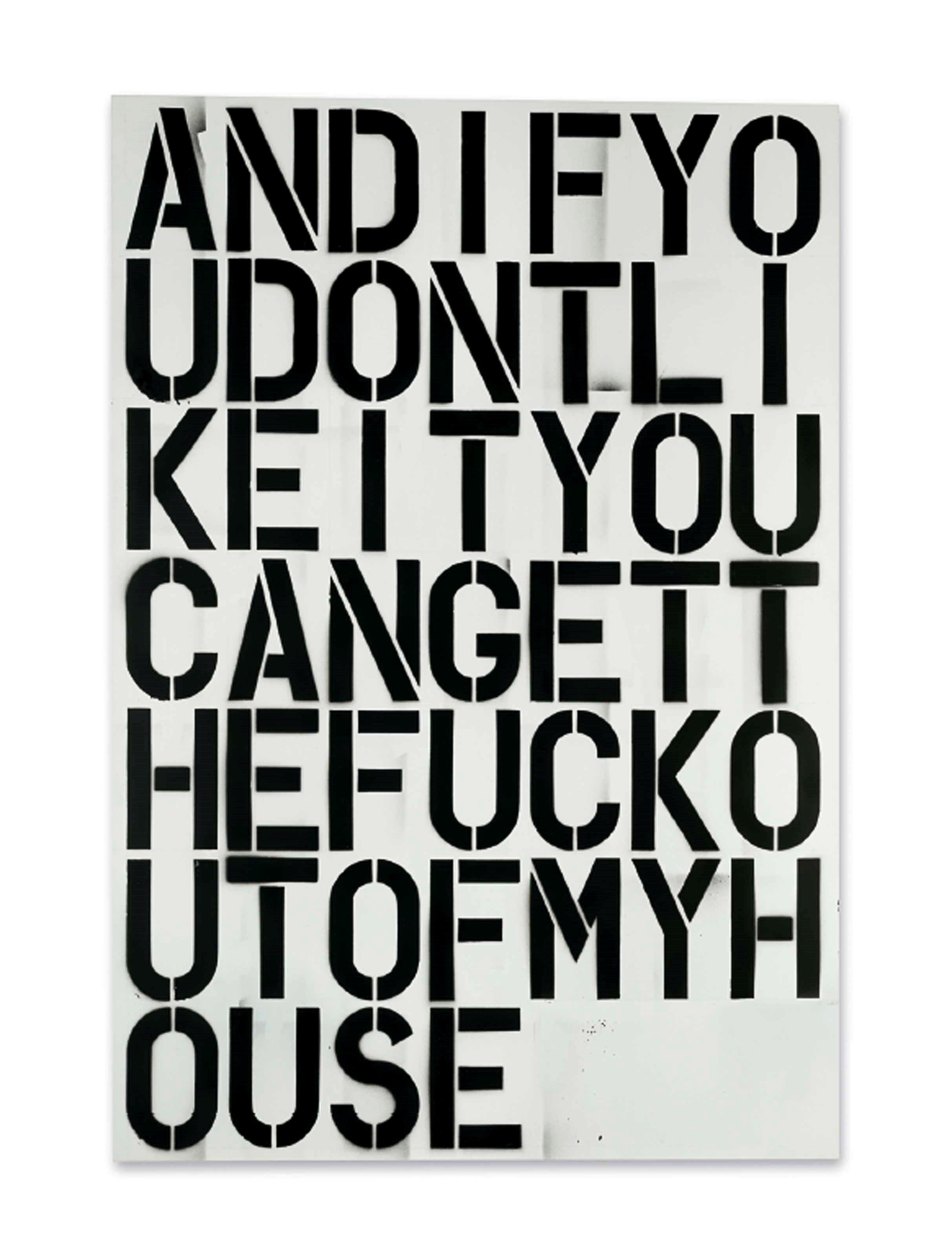 Christopher Wool (b. 1955)