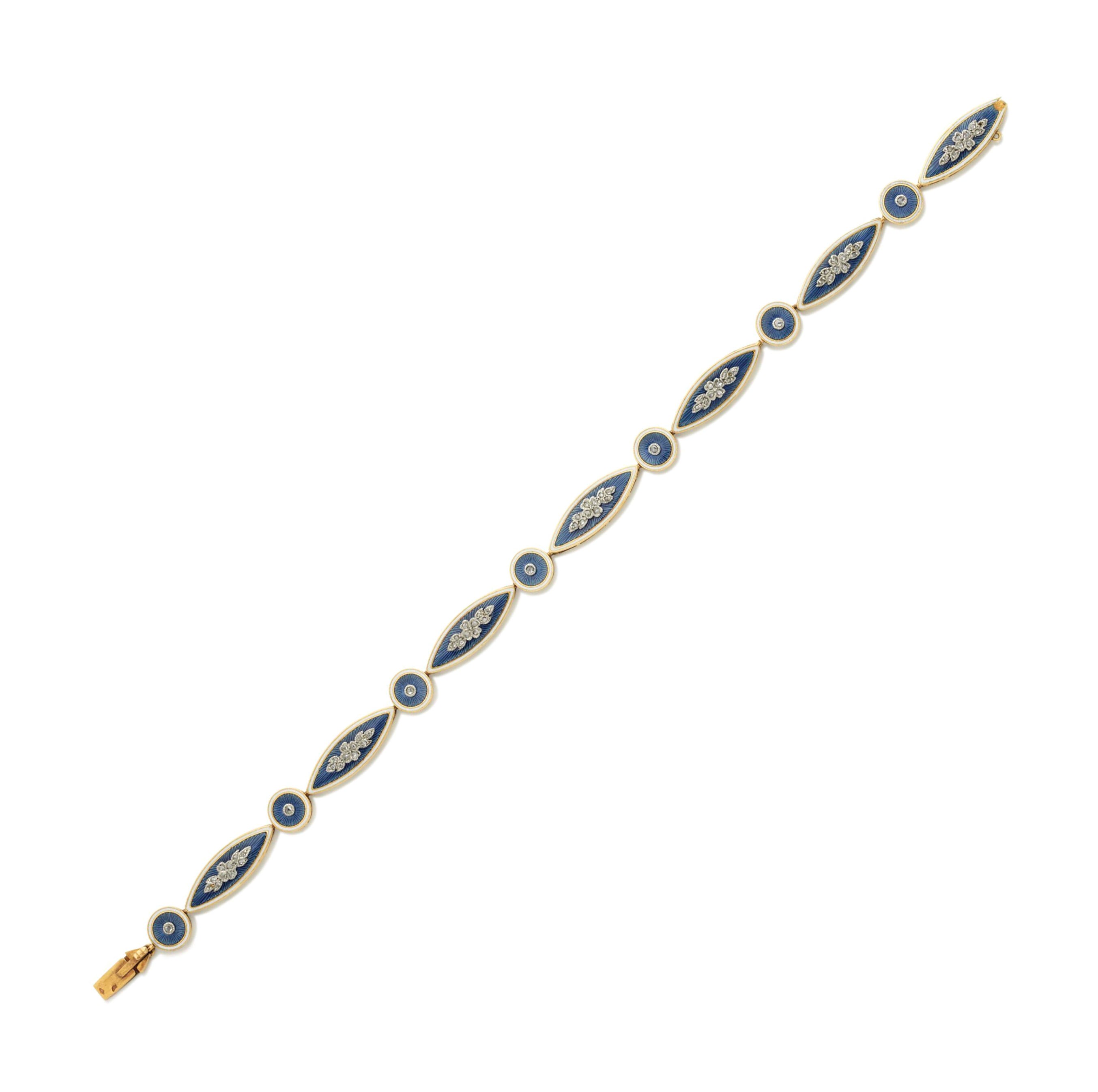 BRACELET ÉMAIL ET DIAMANTS