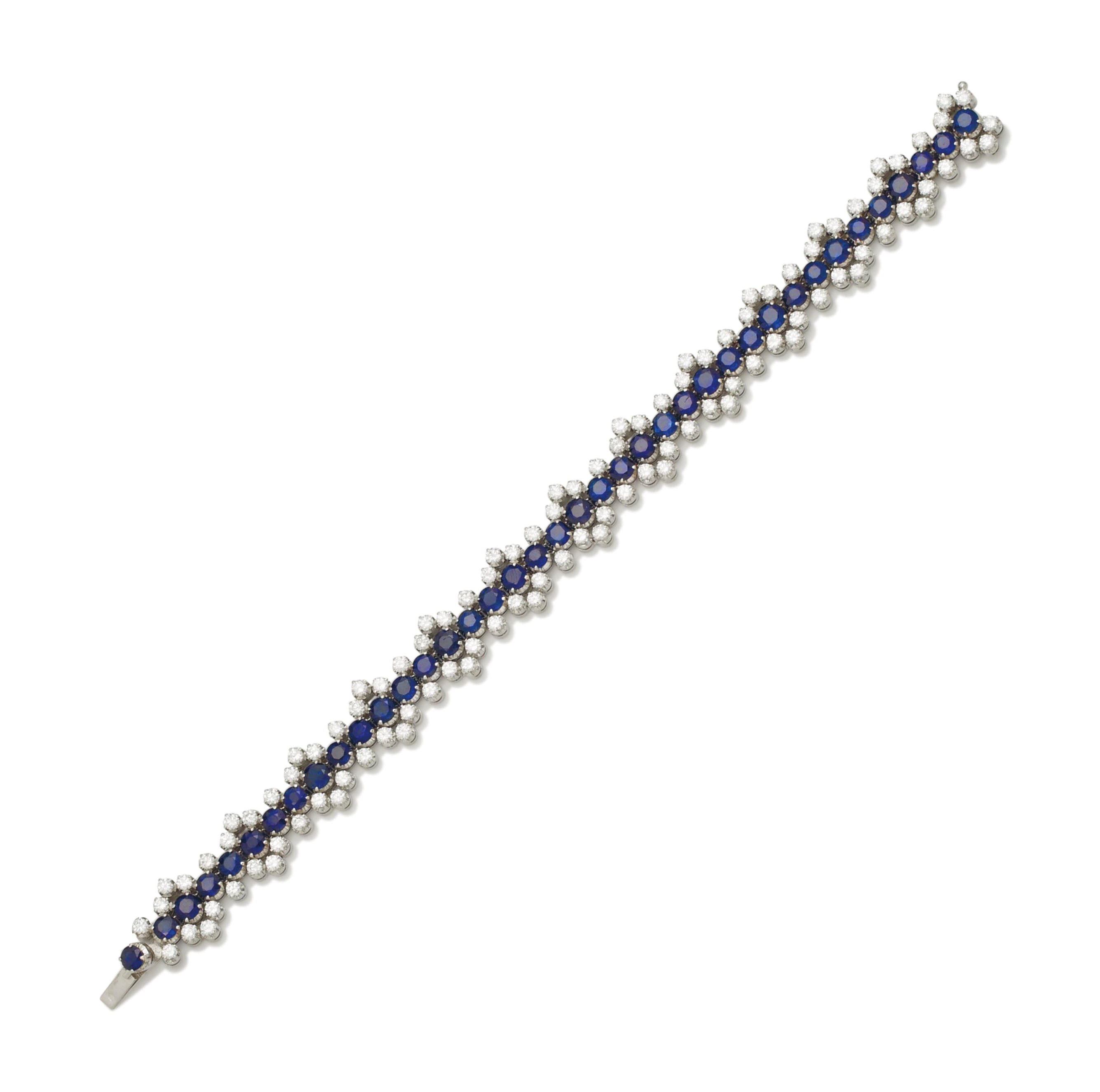 BRACELET SAPHIRS ET DIAMANTS