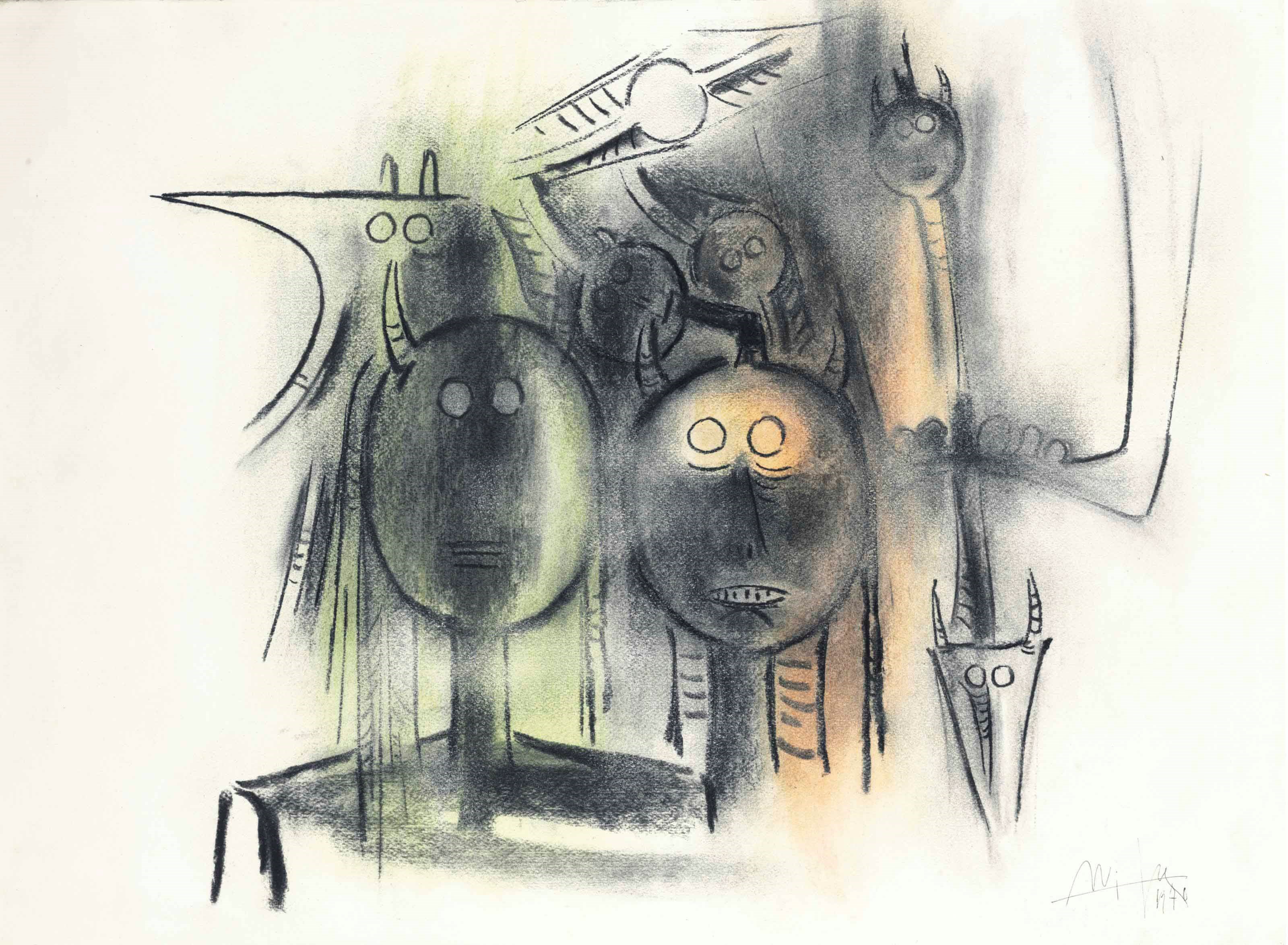 Wifredo Lam (Cuban 1902-1982)