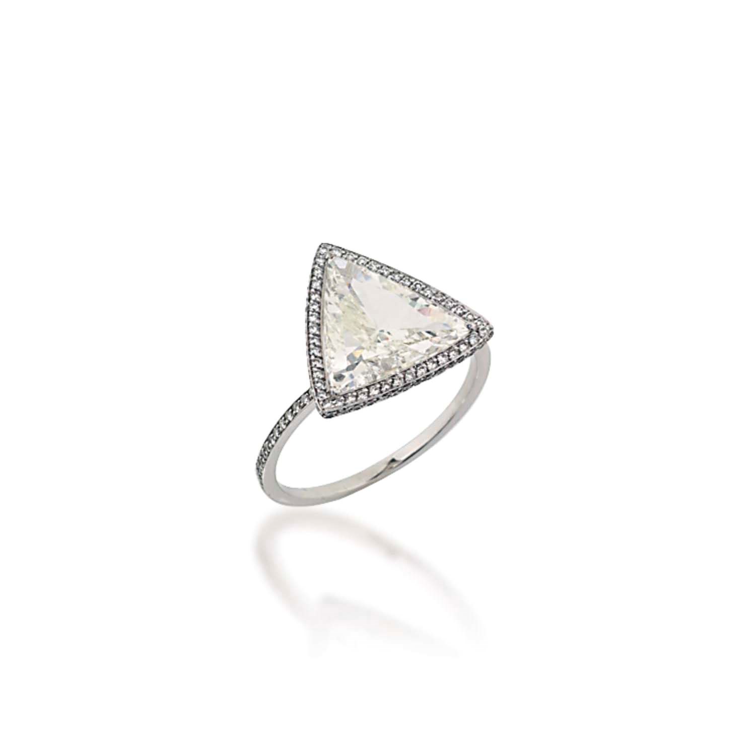A SINGLE-STONE DIAMOND RING, BY CHATILA