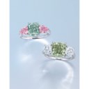 A COLOURED DIAMOND RING