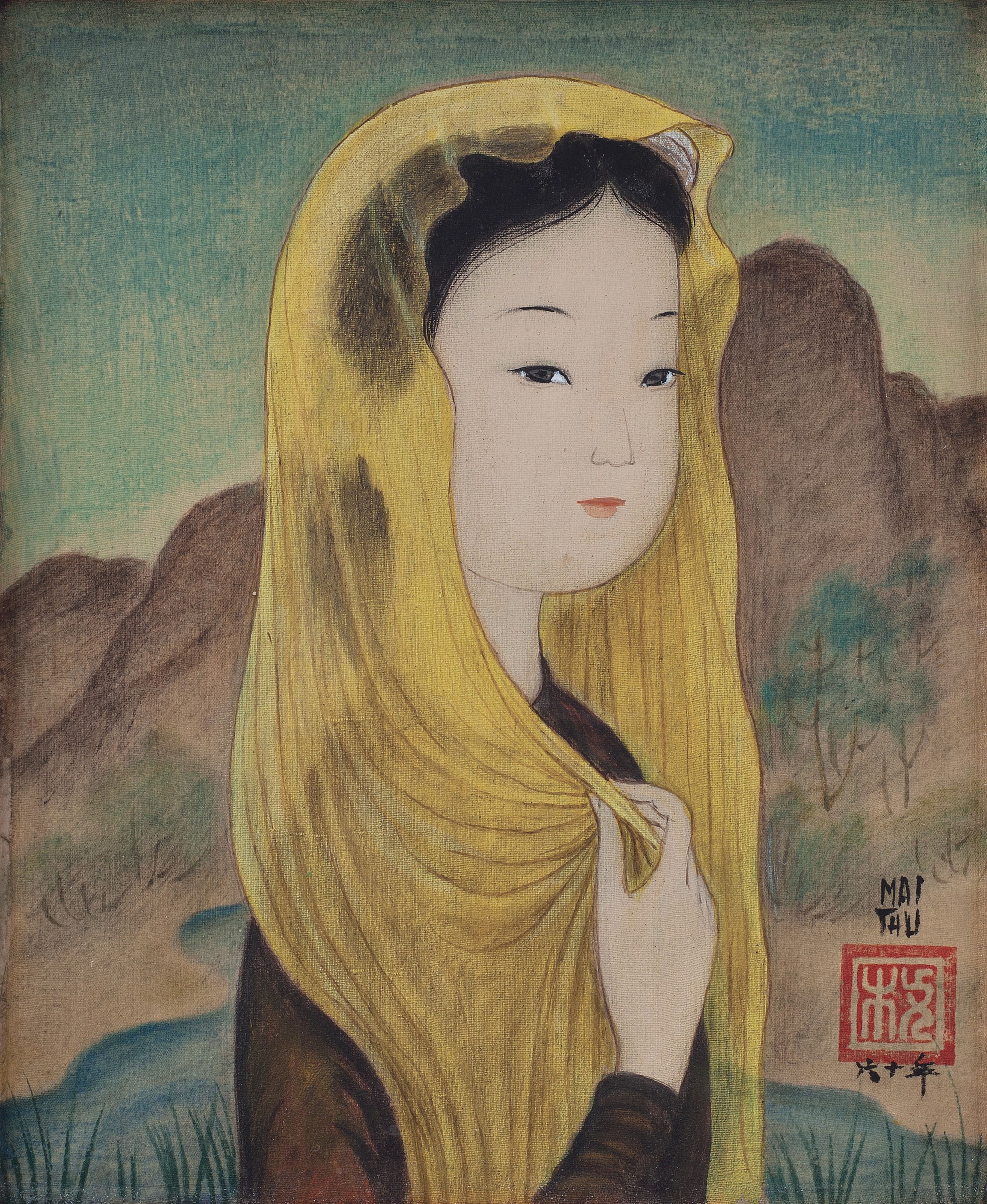 黄围巾女子