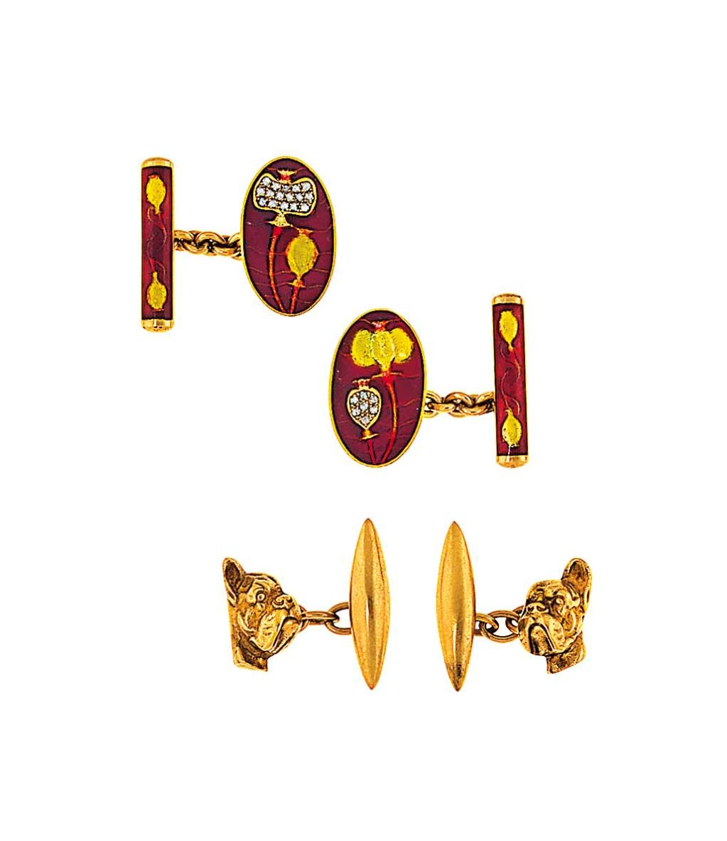 Two pairs of cufflinks