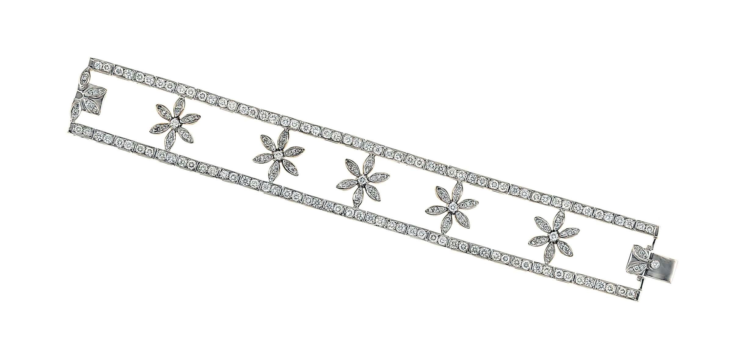 A diamond-set bracelet
