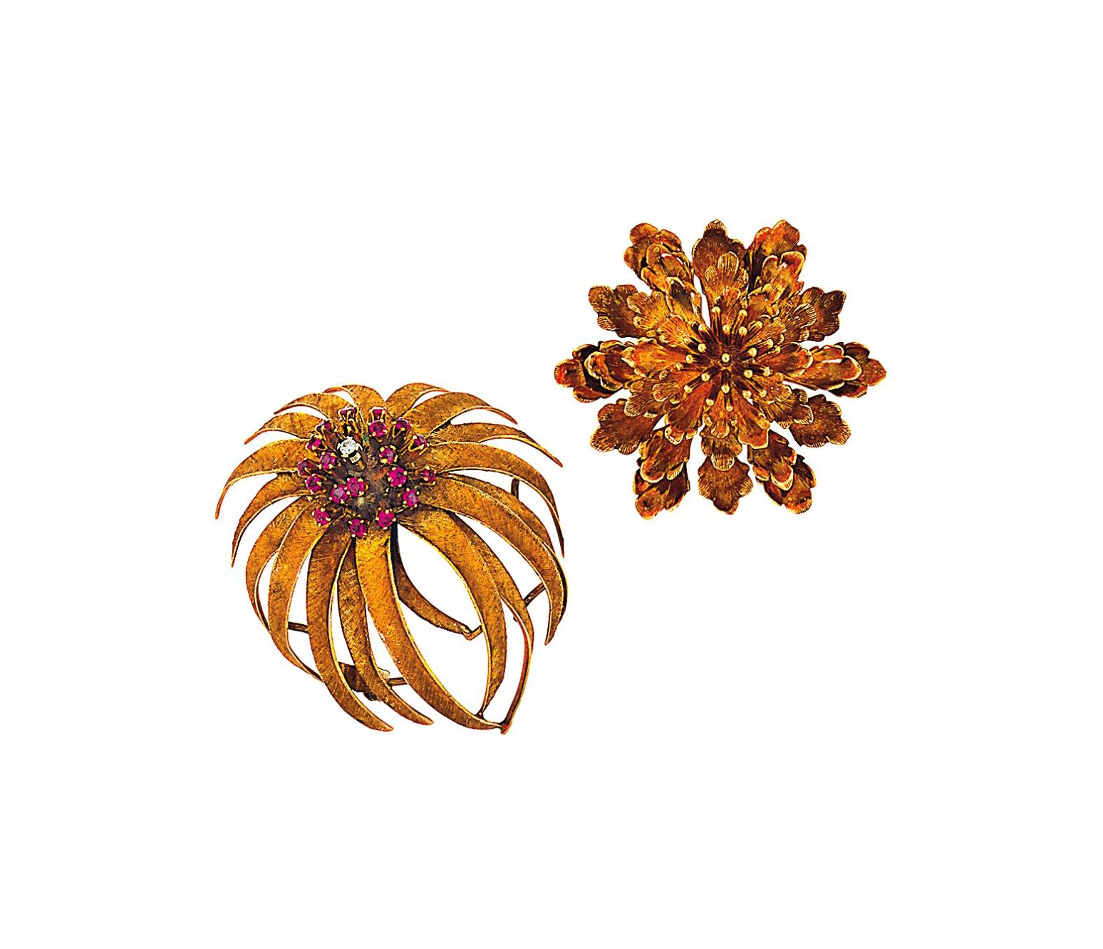 Two brooches, by Cartier