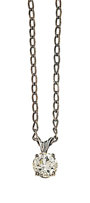 A diamond pendant