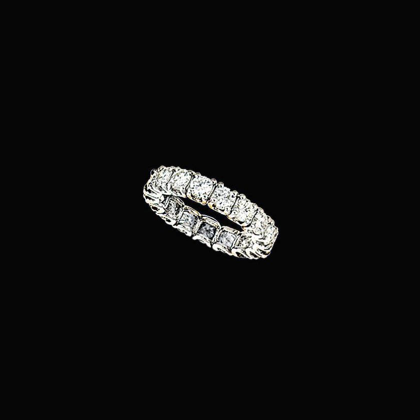 A diamond eternity ring