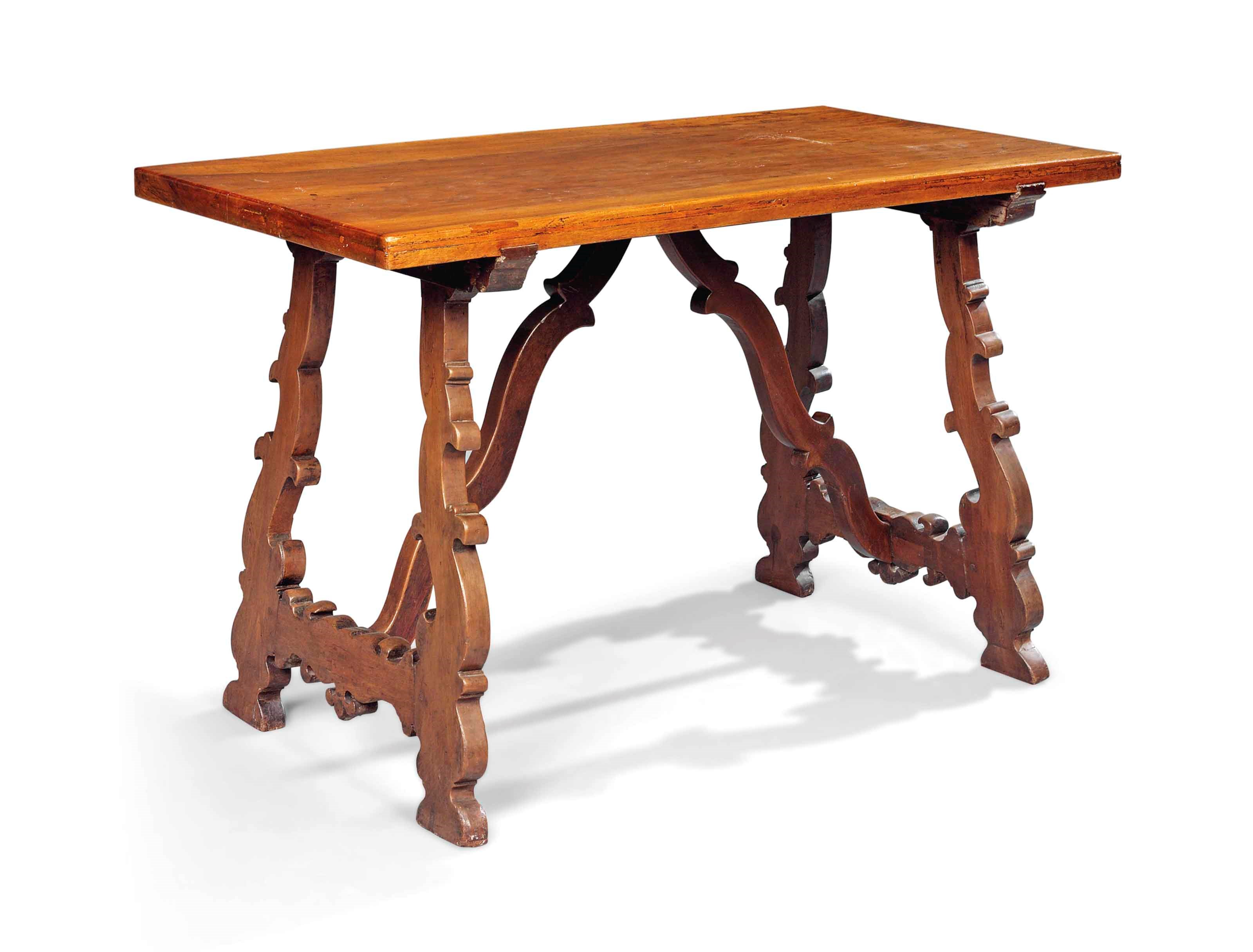 A NORTH ITALIAN WALNUT CENTRE TABLE