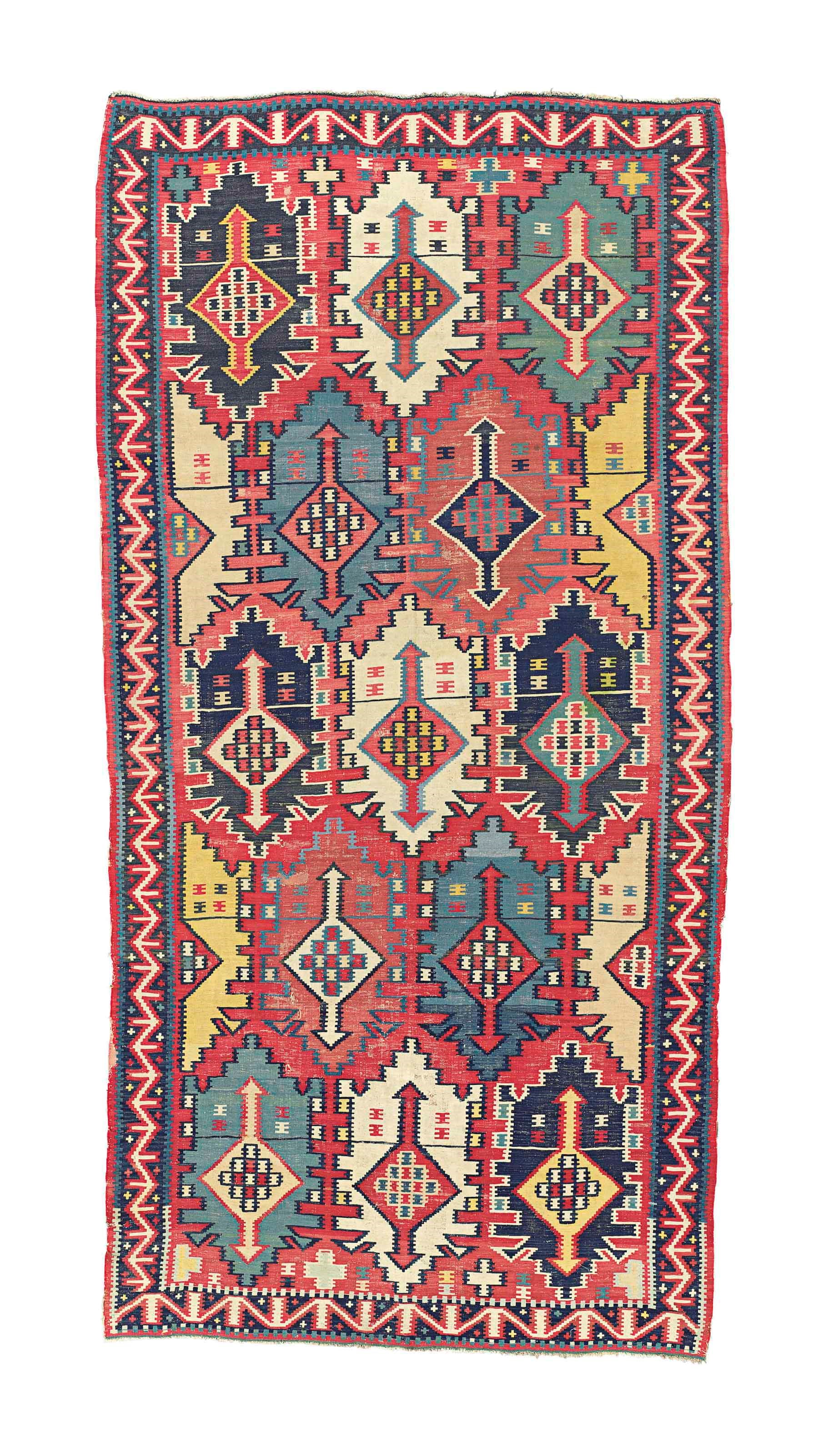 An antique Shirvan kilim