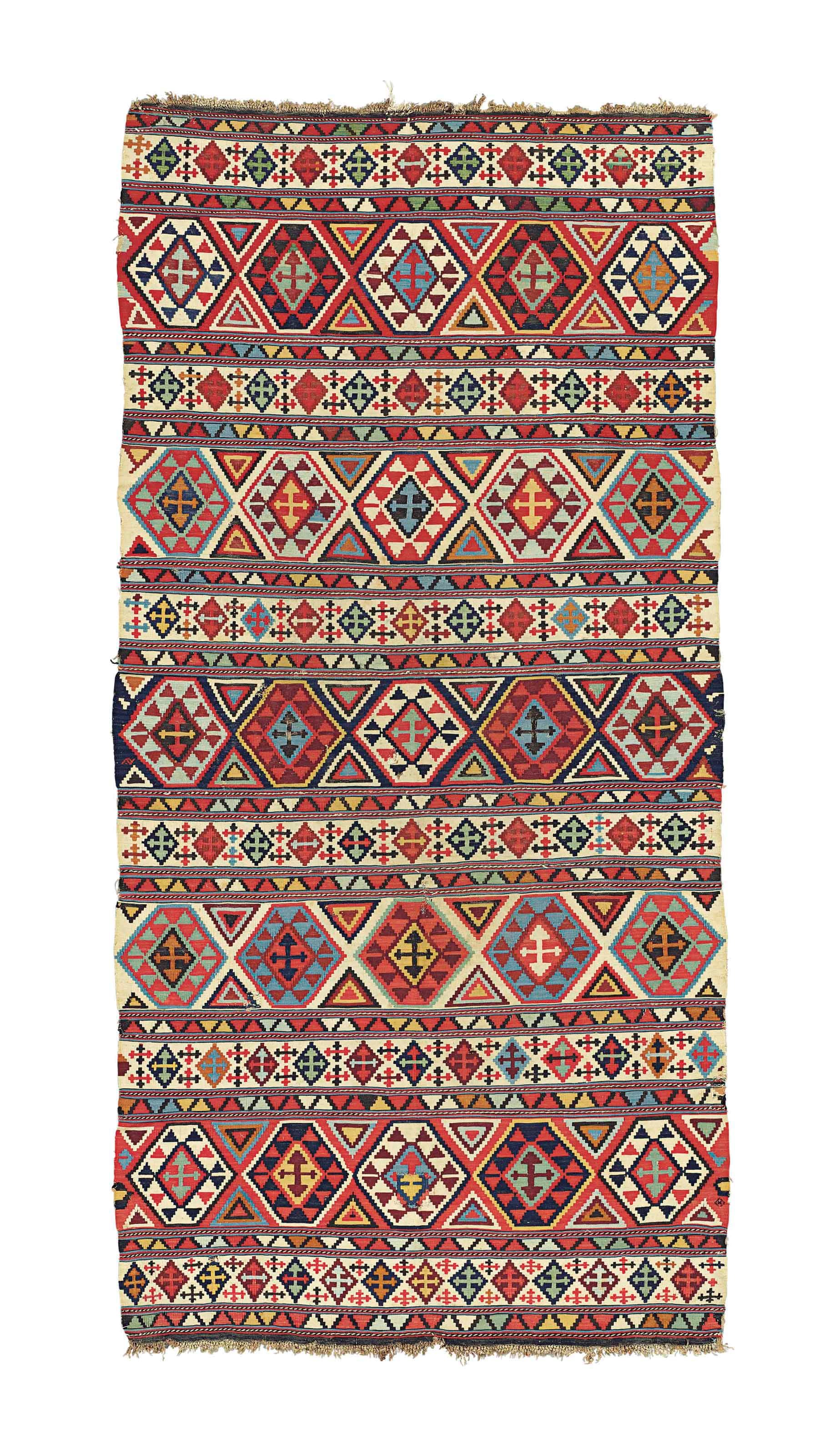 An antique Caucasian kilim