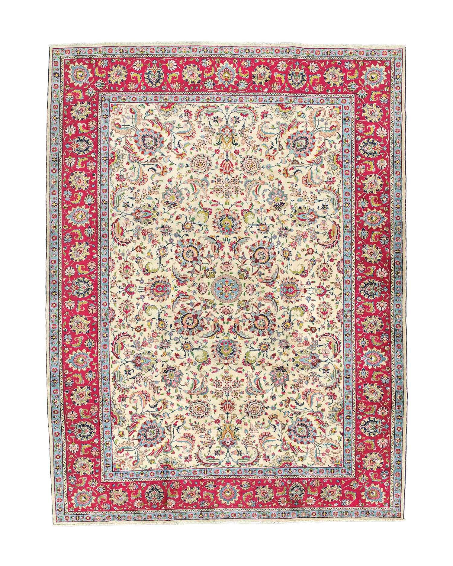 A fine Tabriz carpet