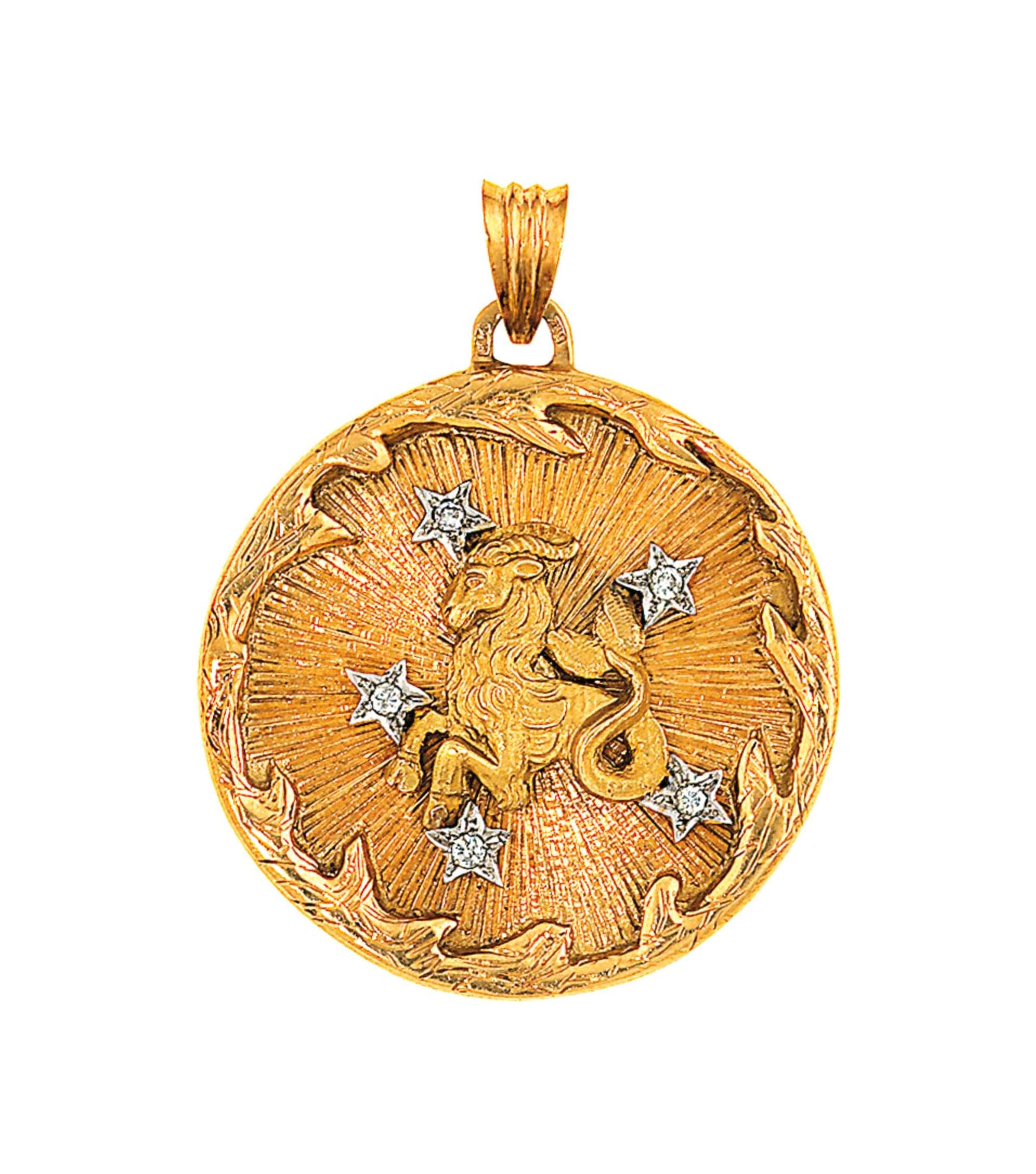A zodiac pendant