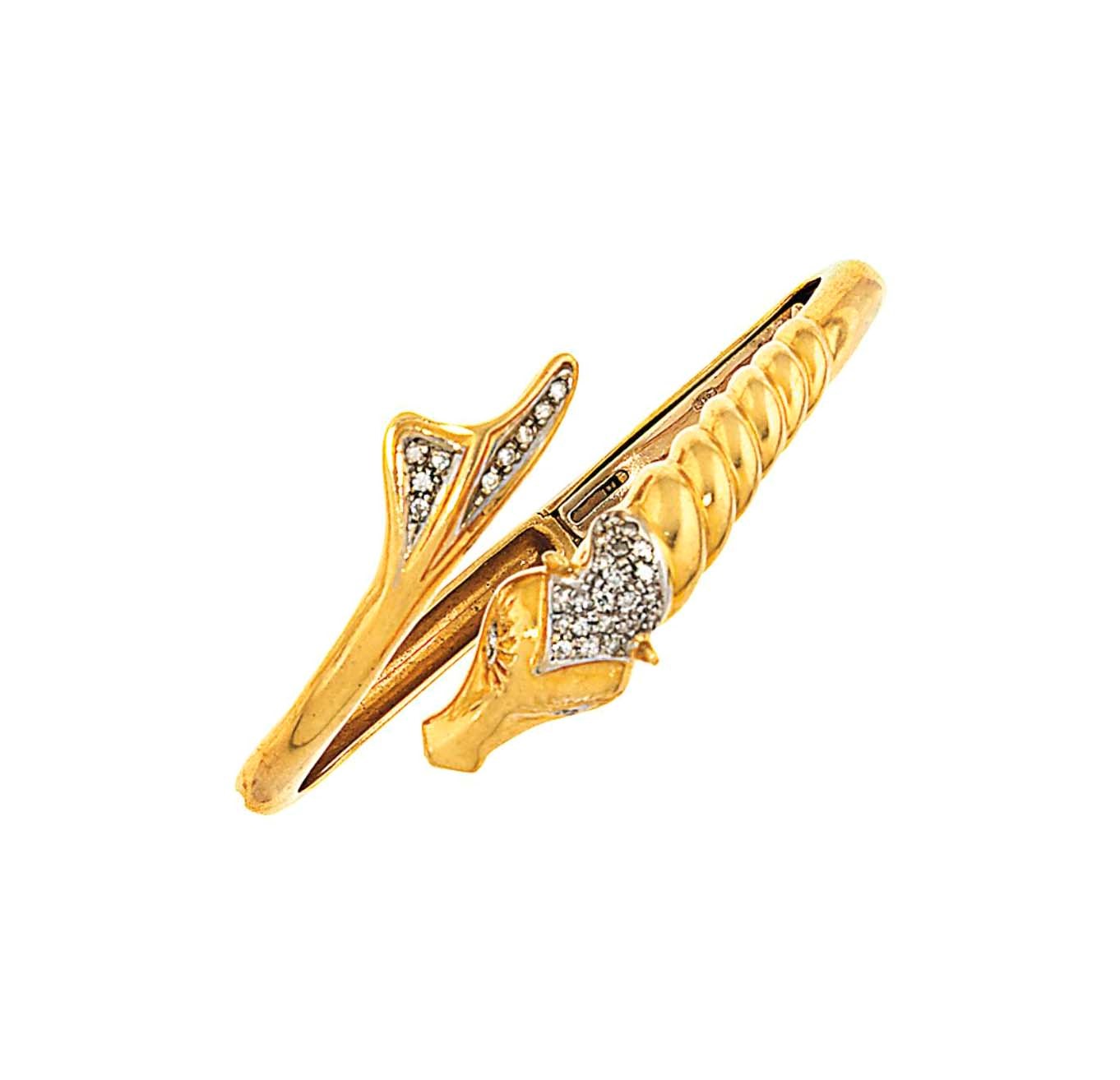 A diamond bangle