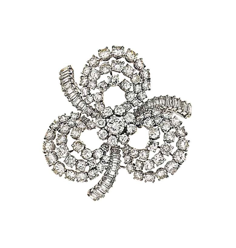 A diamond brooch