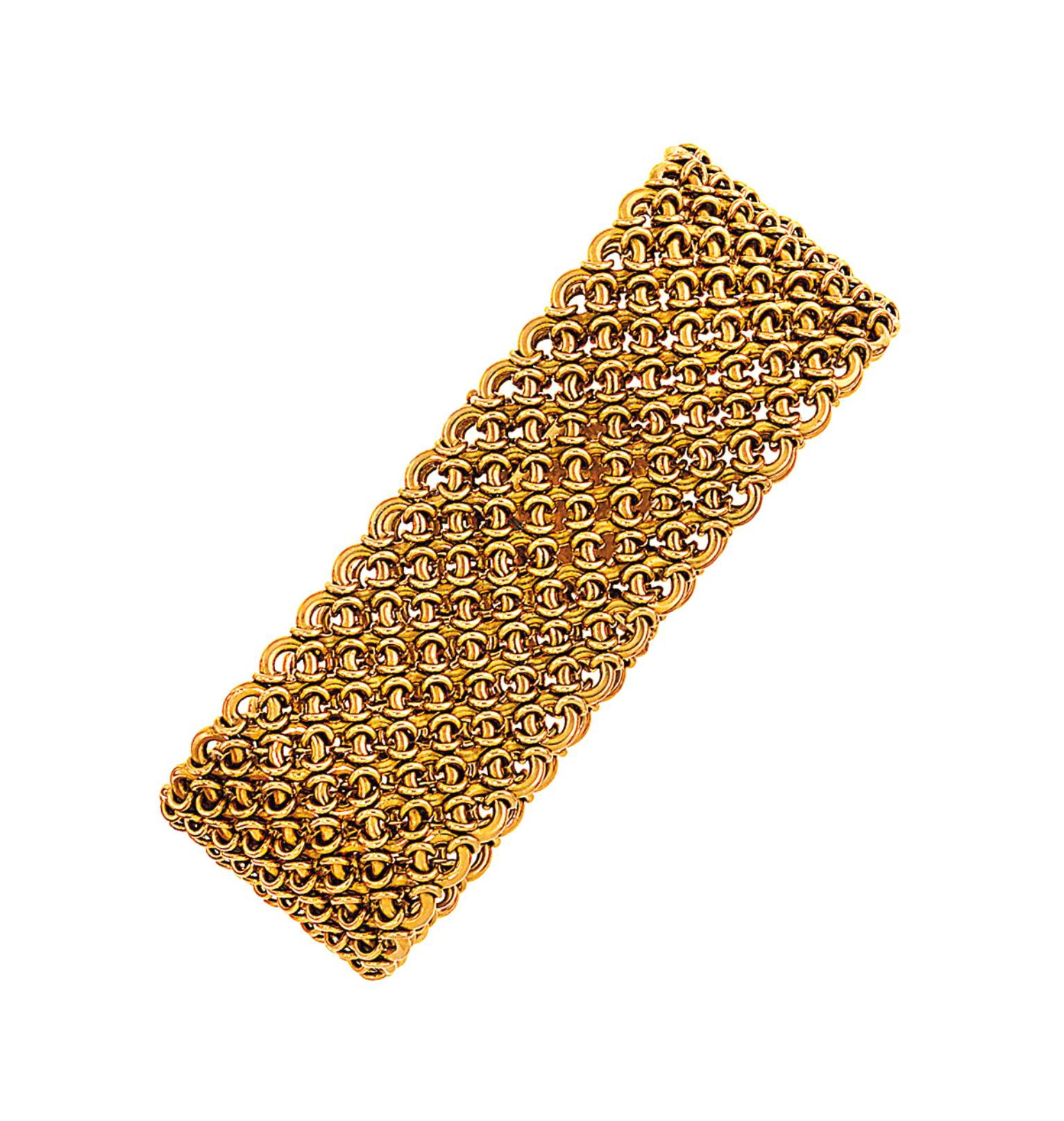 A fancy-link bracelet
