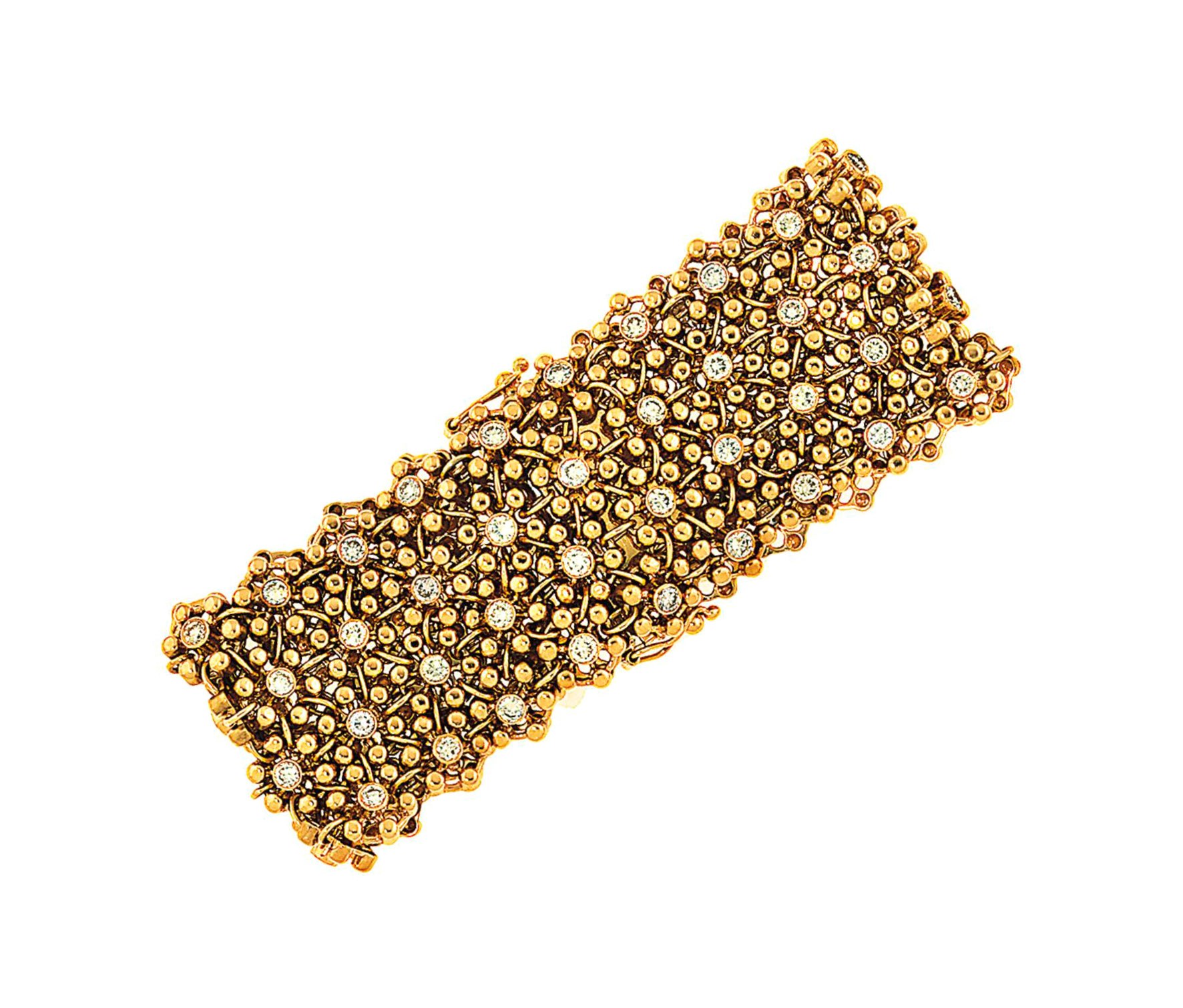 A diamond-set bracelet