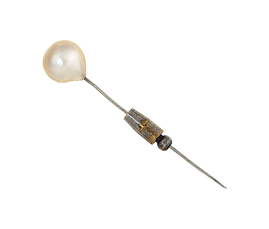 A natural pearl stickpin
