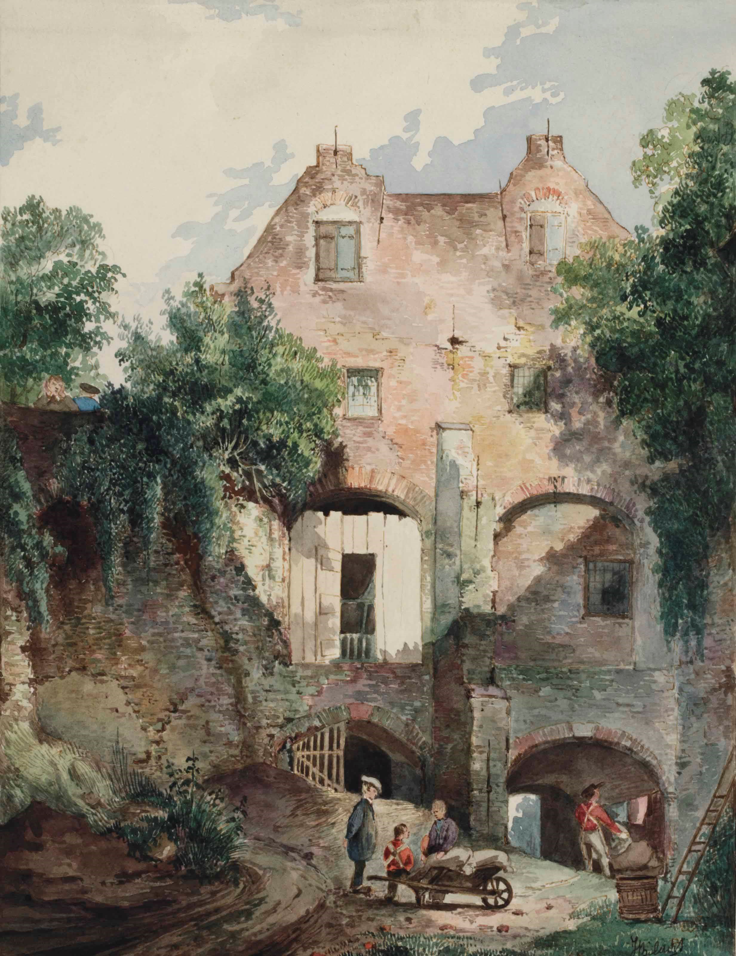Attributed to Johannes Warnardus Bilders (Utrecht 1811-1890 Oosterbeek)