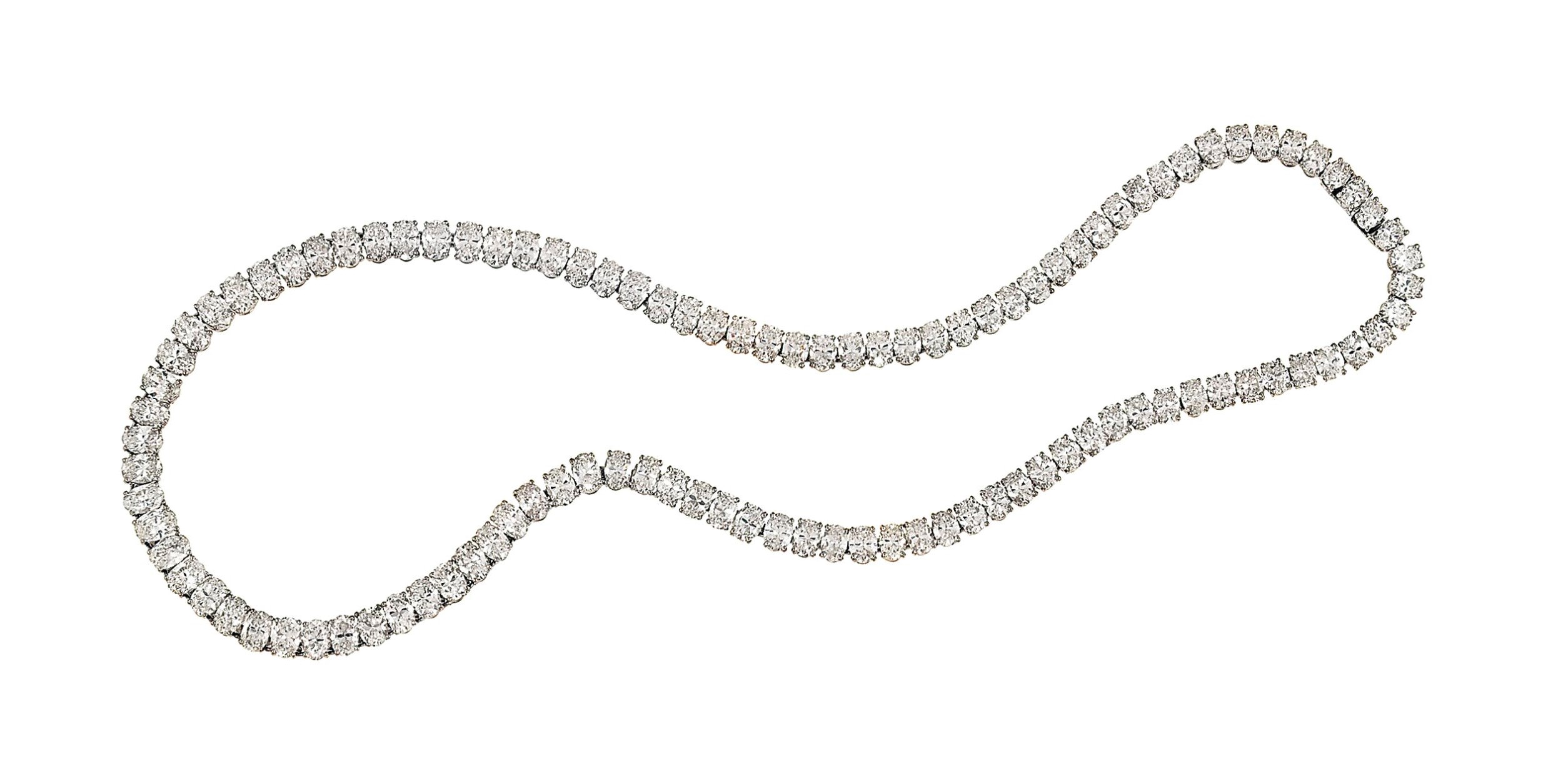 A diamond necklace