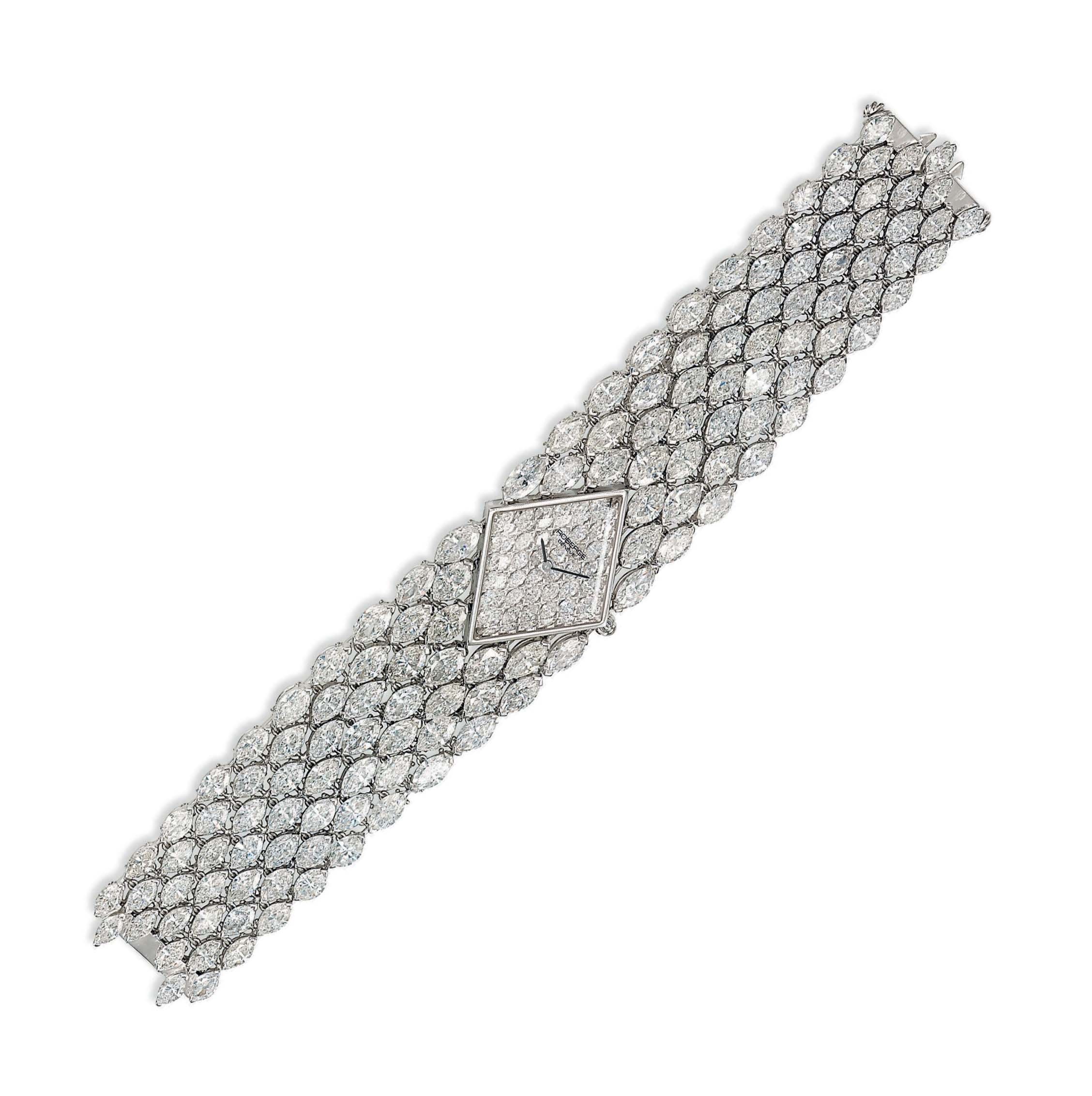 A DIAMOND BRACELET-WATCH