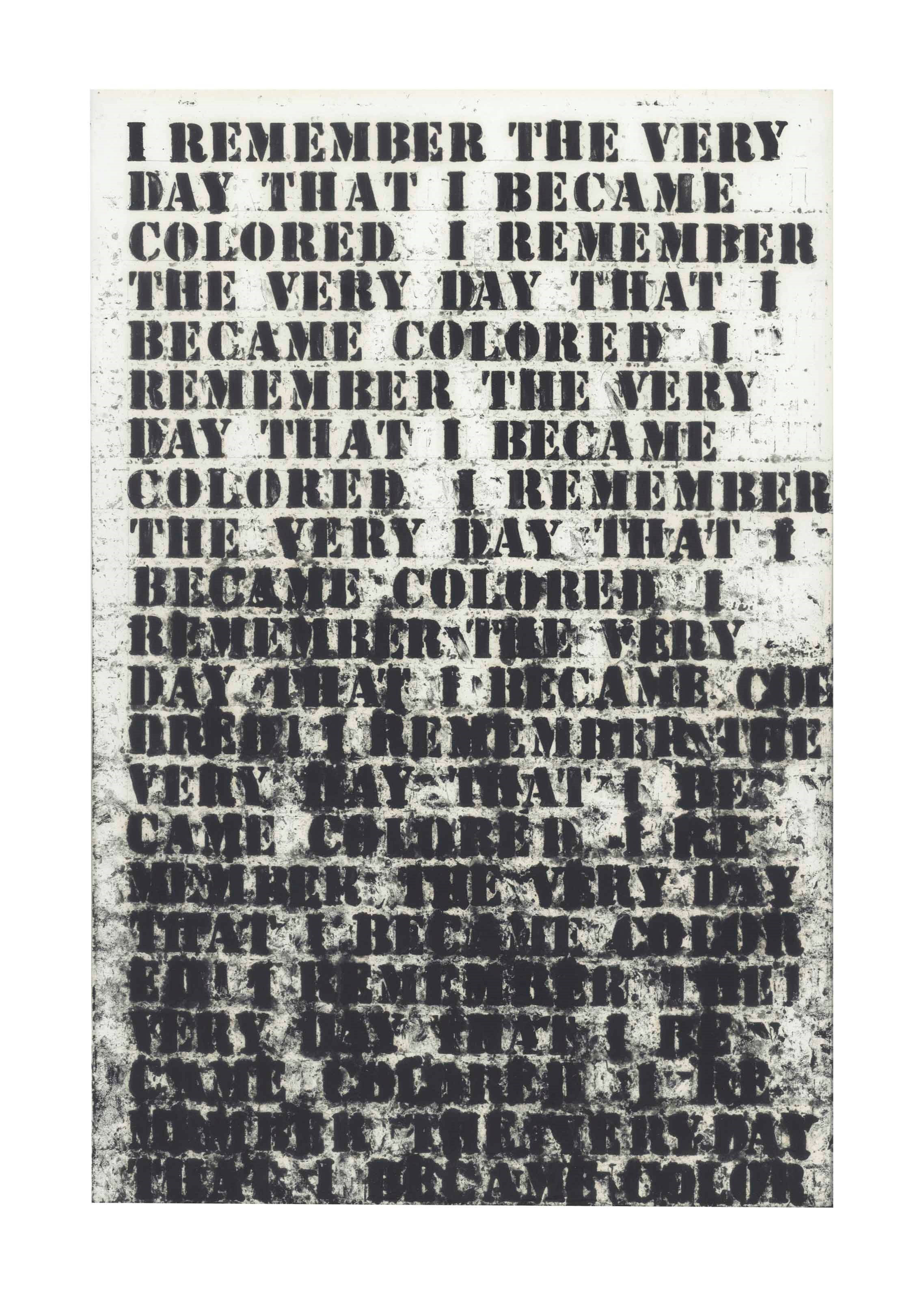 Glenn Ligon (b. 1960)