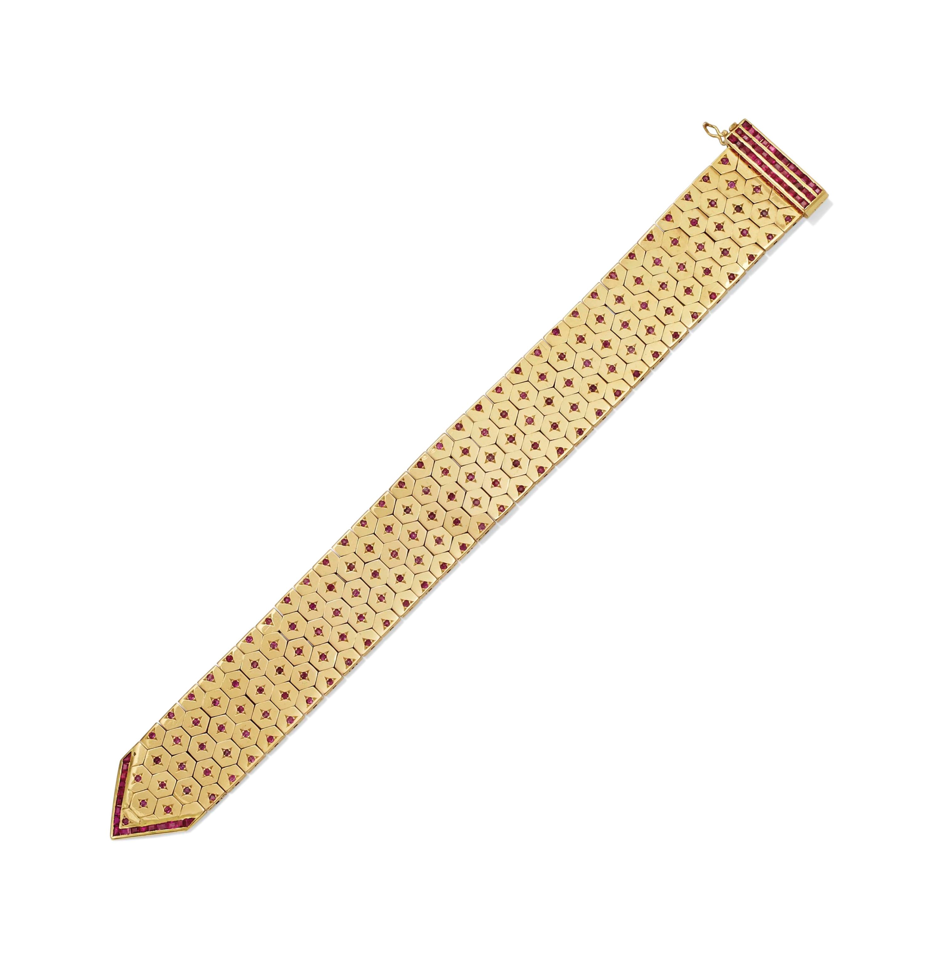 BRACELET RÉTRO RUBIS