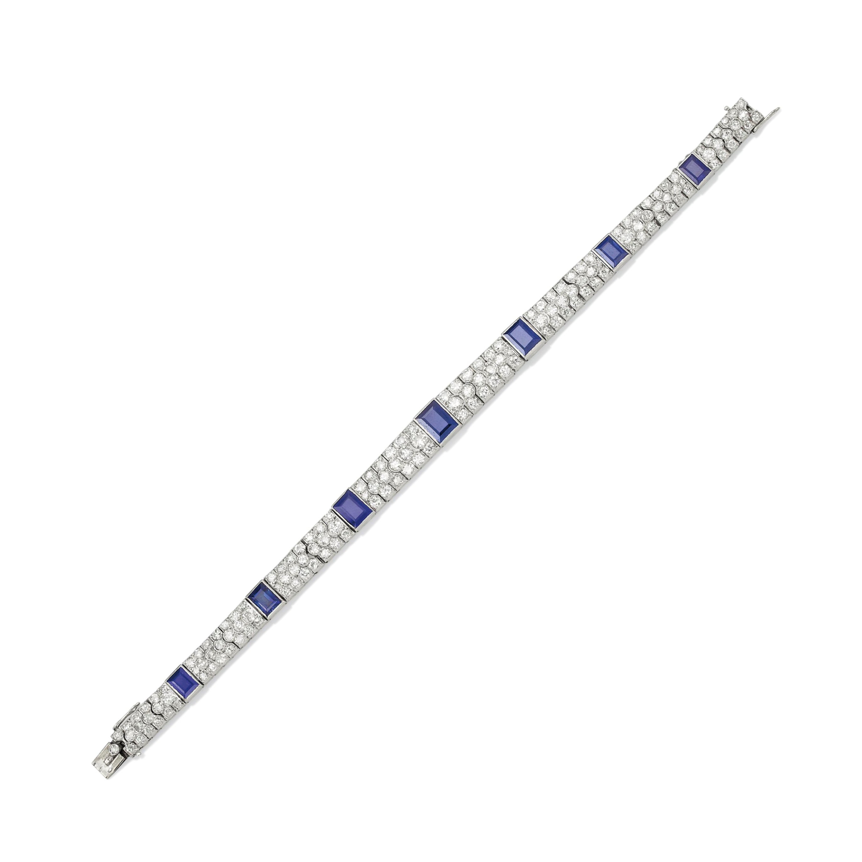 BRACELET SAPHIRS ET DIAMANTS