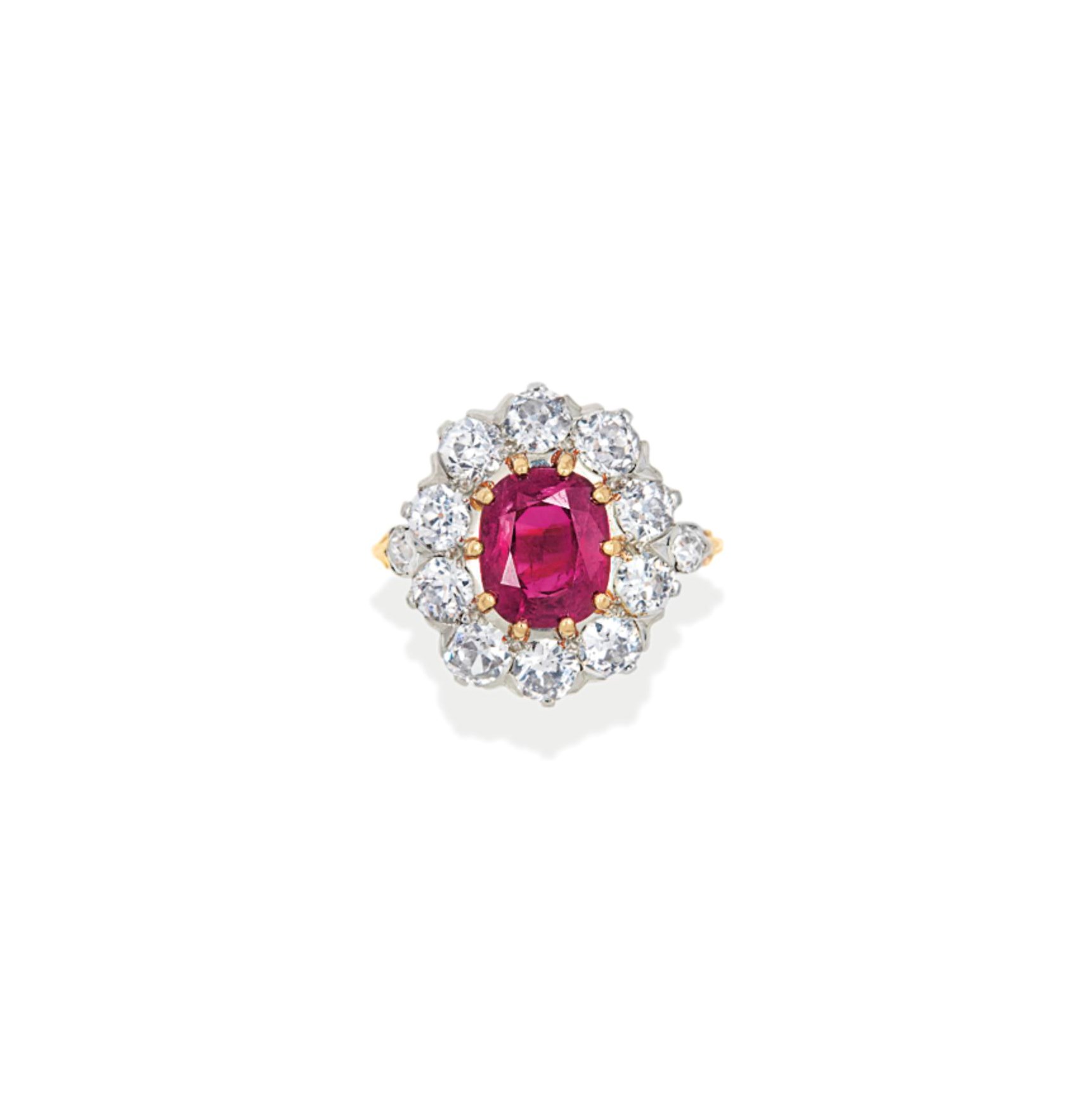 BAGUE RUBIS ET DIAMANTS
