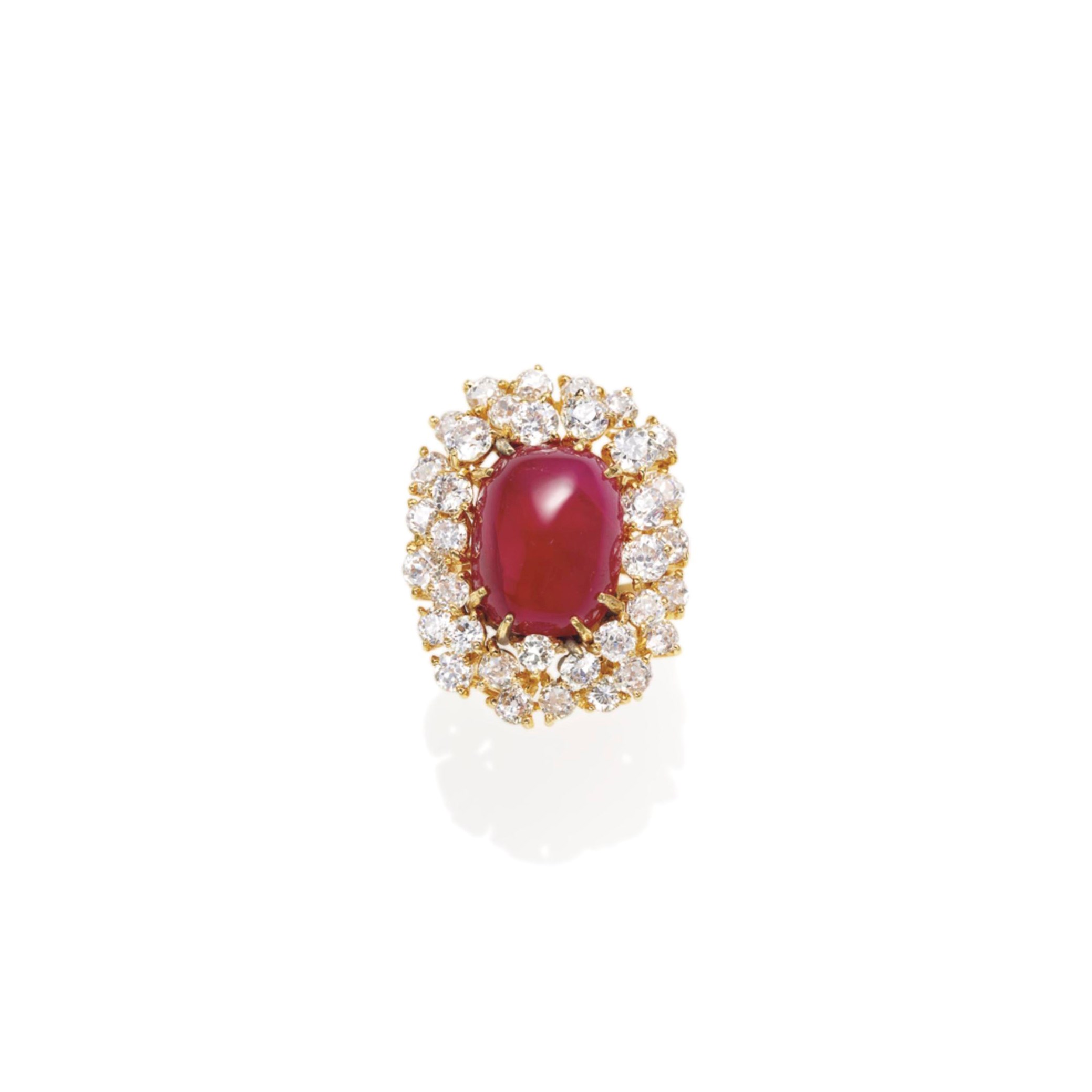 BAGUE RUBIS ET DIAMANTS