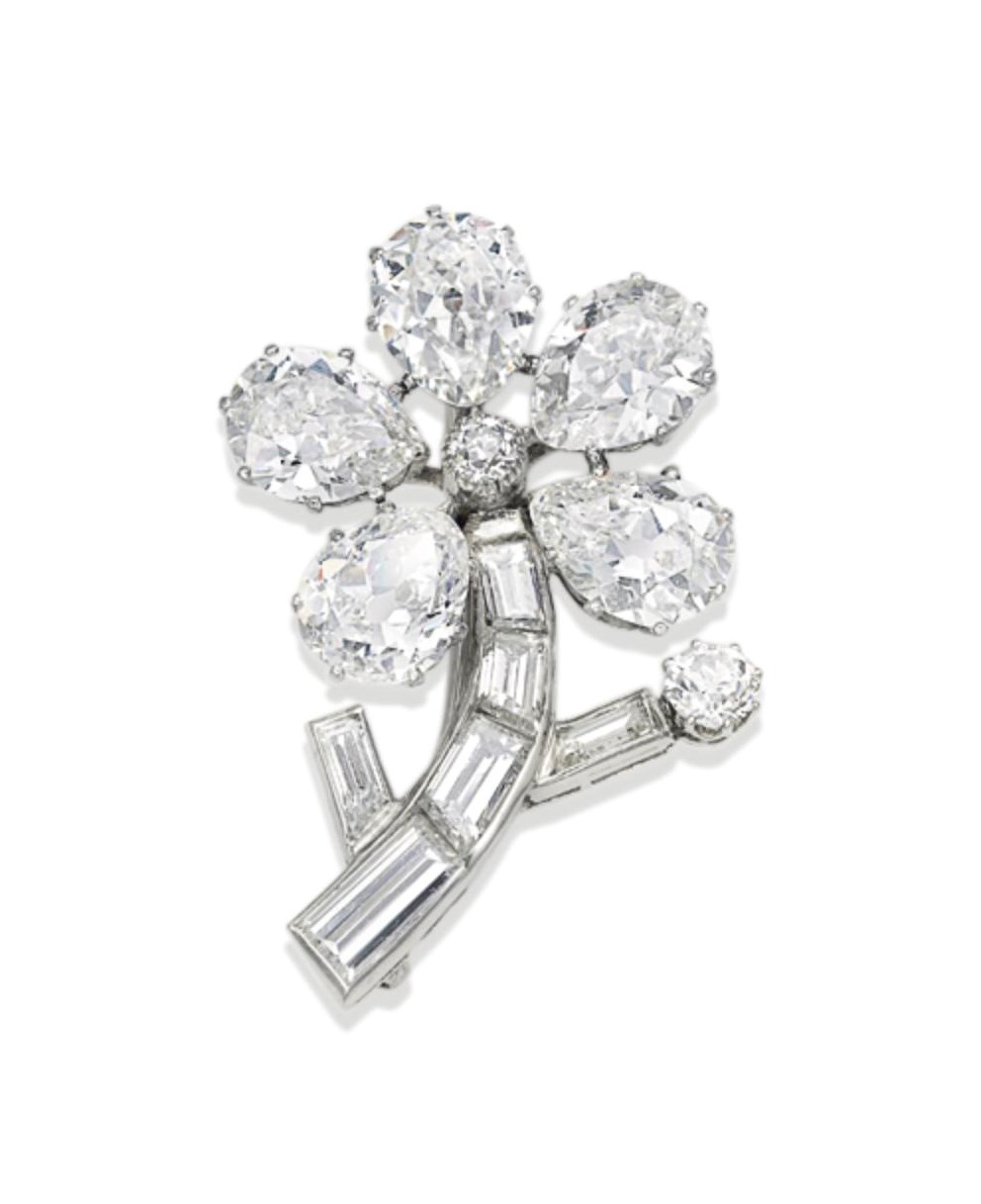 BROCHE DIAMANTS