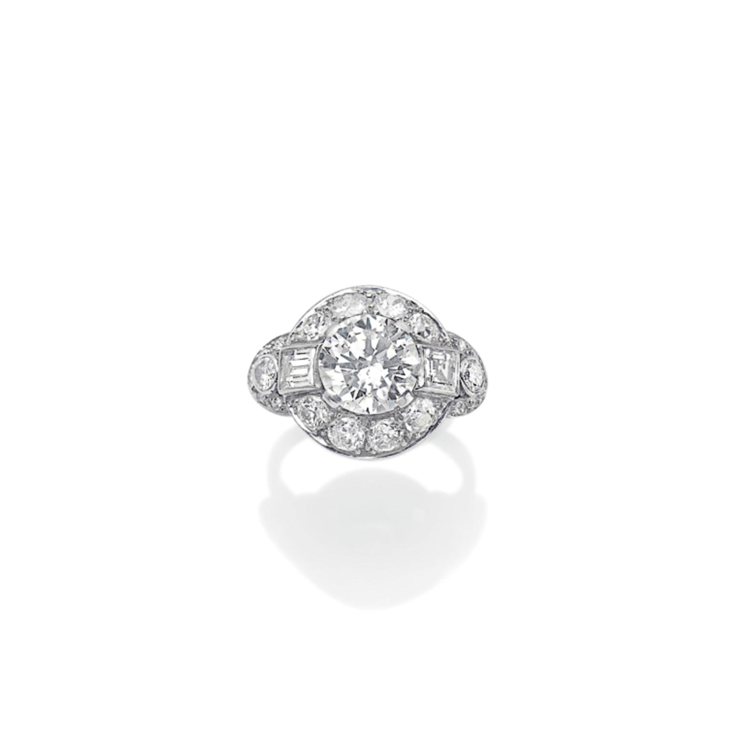 BAGUE ART DÉCO DIAMANTS