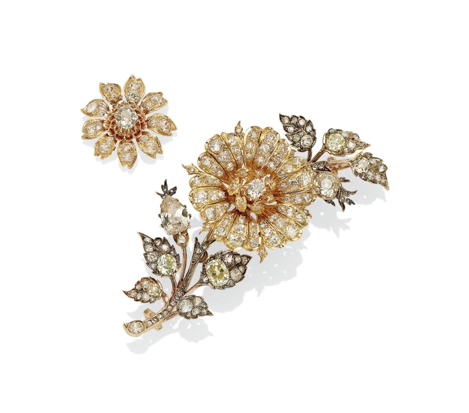 BROCHE TREMBLEUSE DIAMANTS