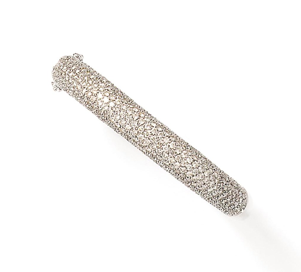 A diamond bangle