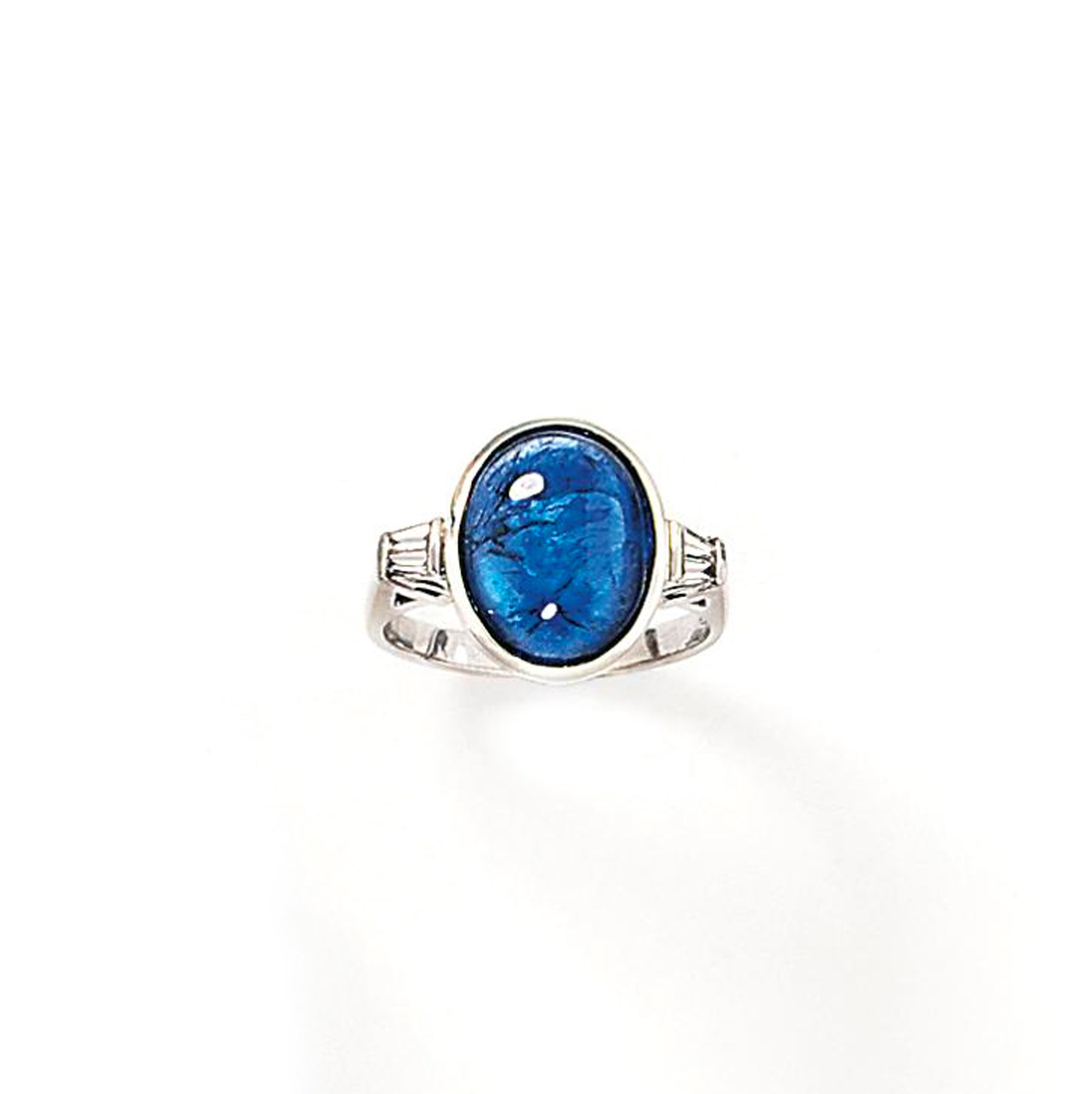 A sapphire and diamond ring