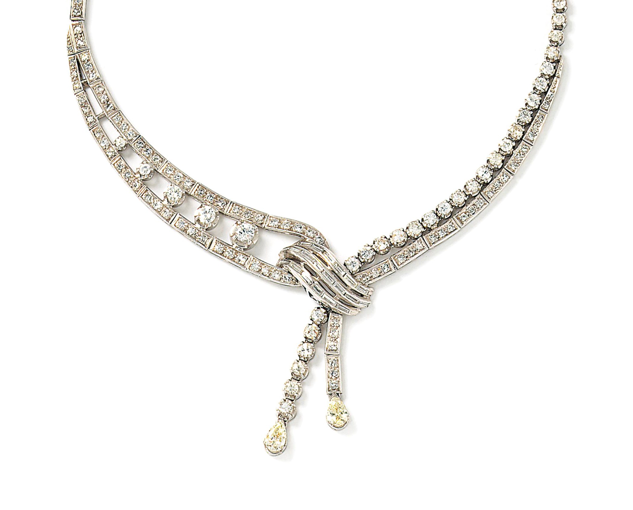 A diamond necklace