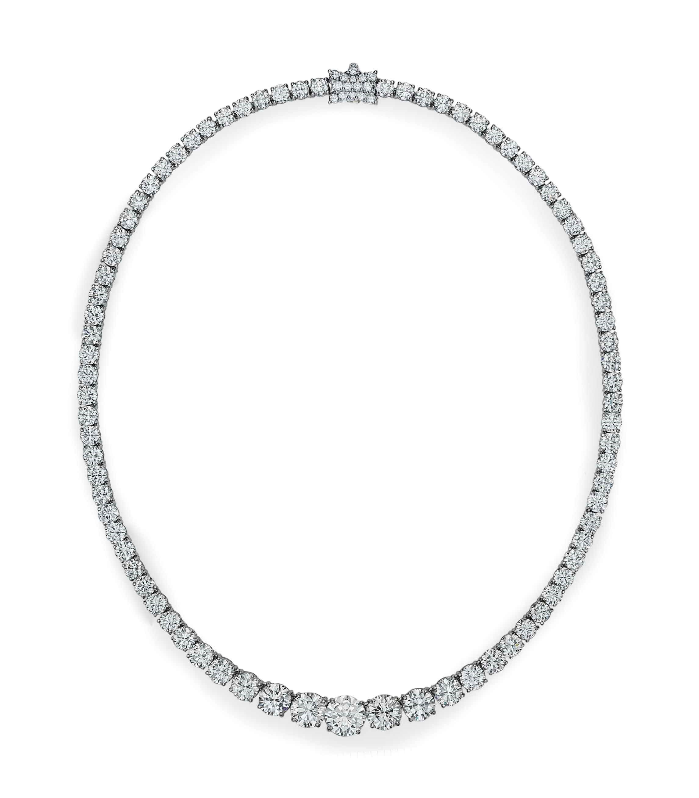 A DIAMOND RIVIÈRE NECKLACE