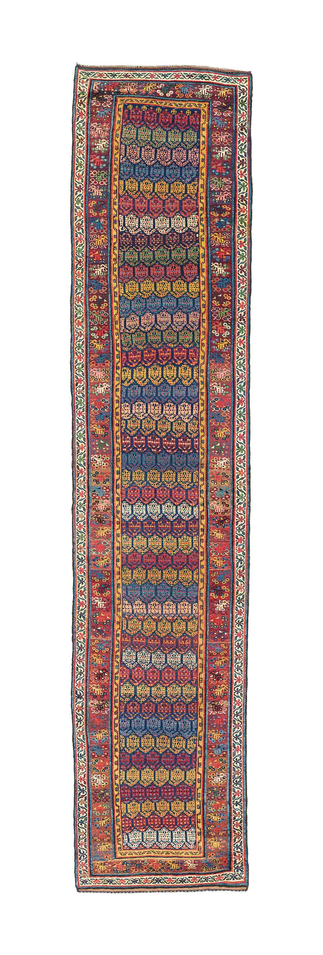 An antique Kurdish runner