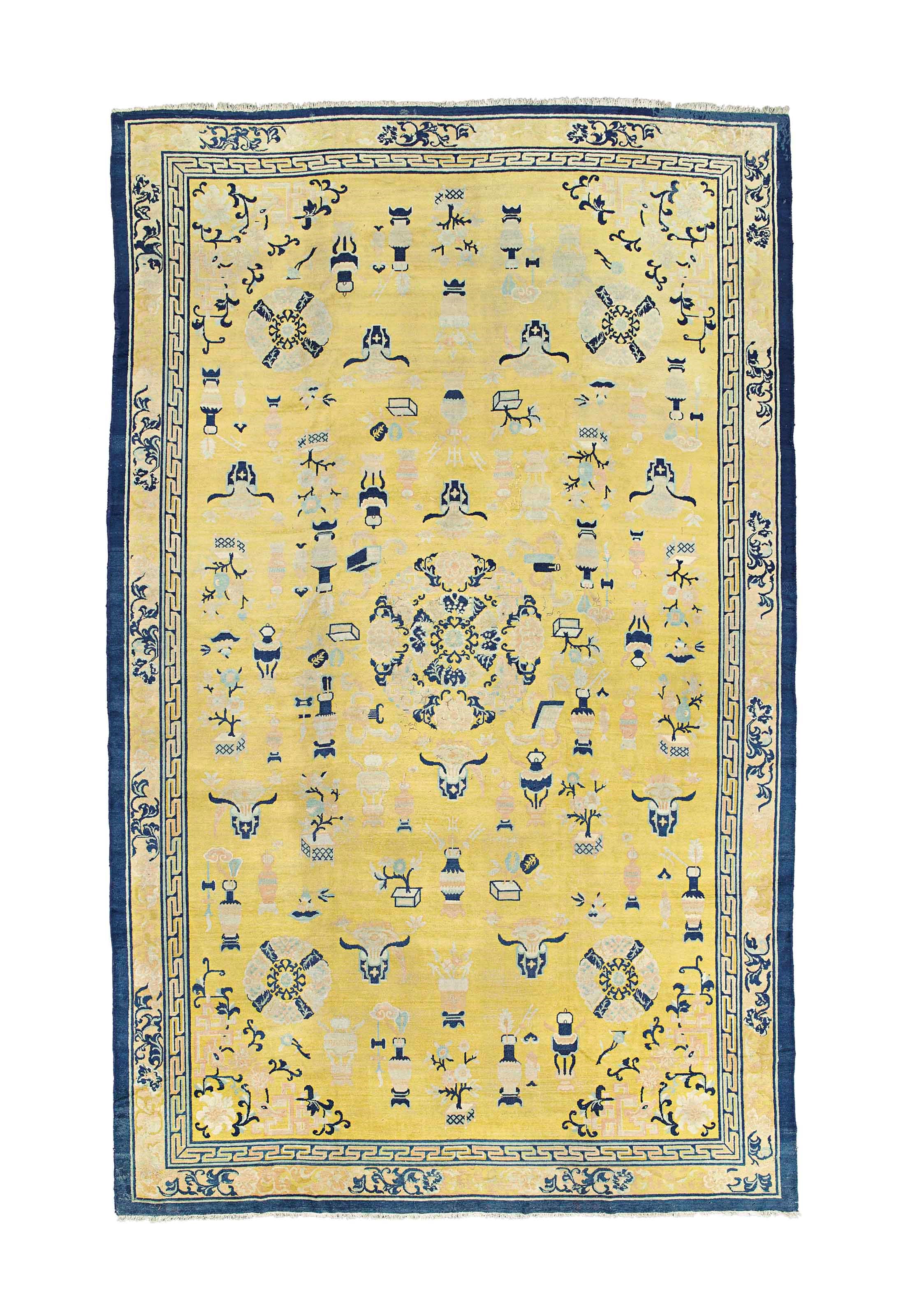 An antique Ningxia carpet